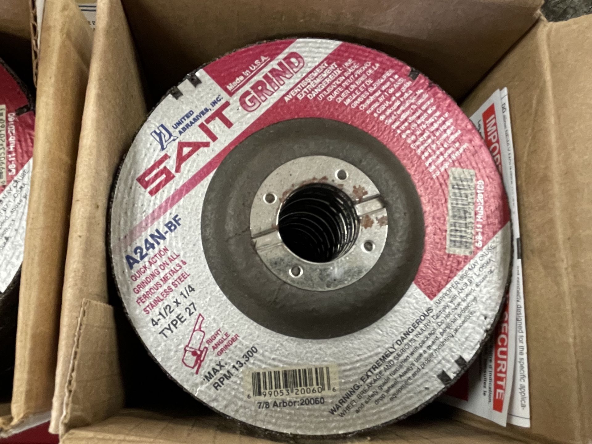 Lot of Brand New Type 27 Depressed Center Grinding Wheels - Upland - Image 4 of 7