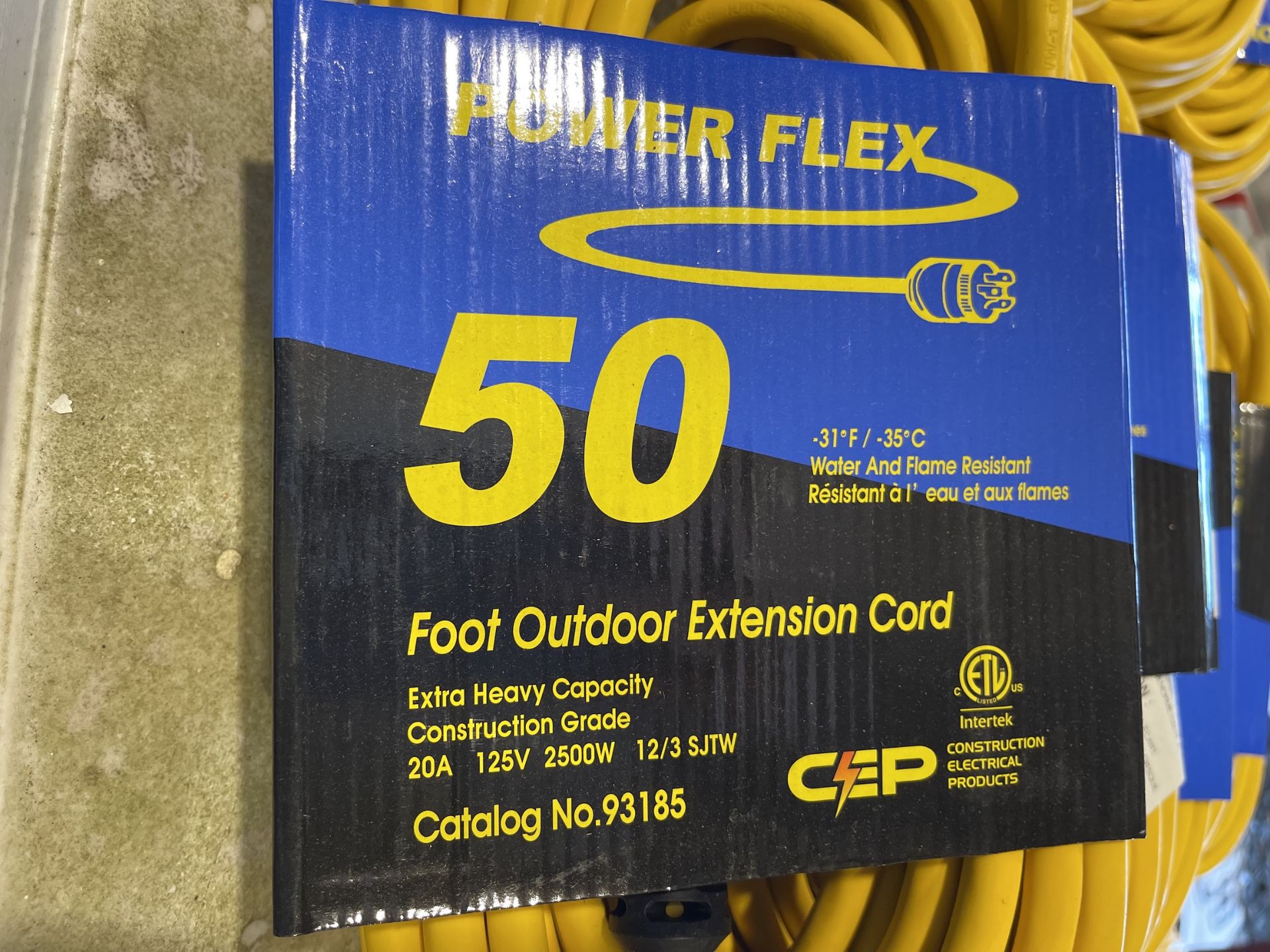 Lot of 6 50ft Outdoor Extension Cords - Upland - Image 3 of 4