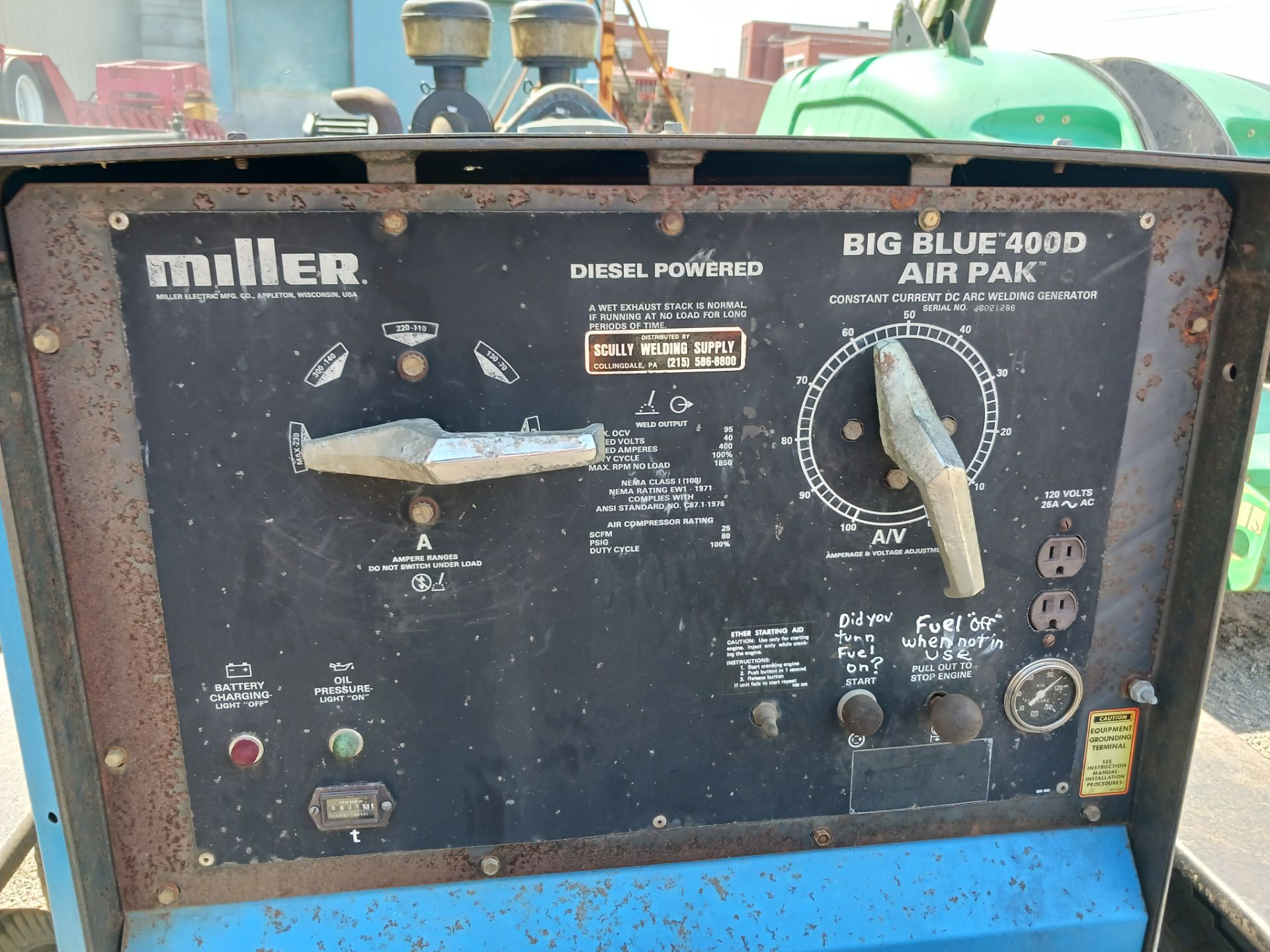 Miller Diesel Towable Welder (EH11) - Lester, PA - Image 5 of 6