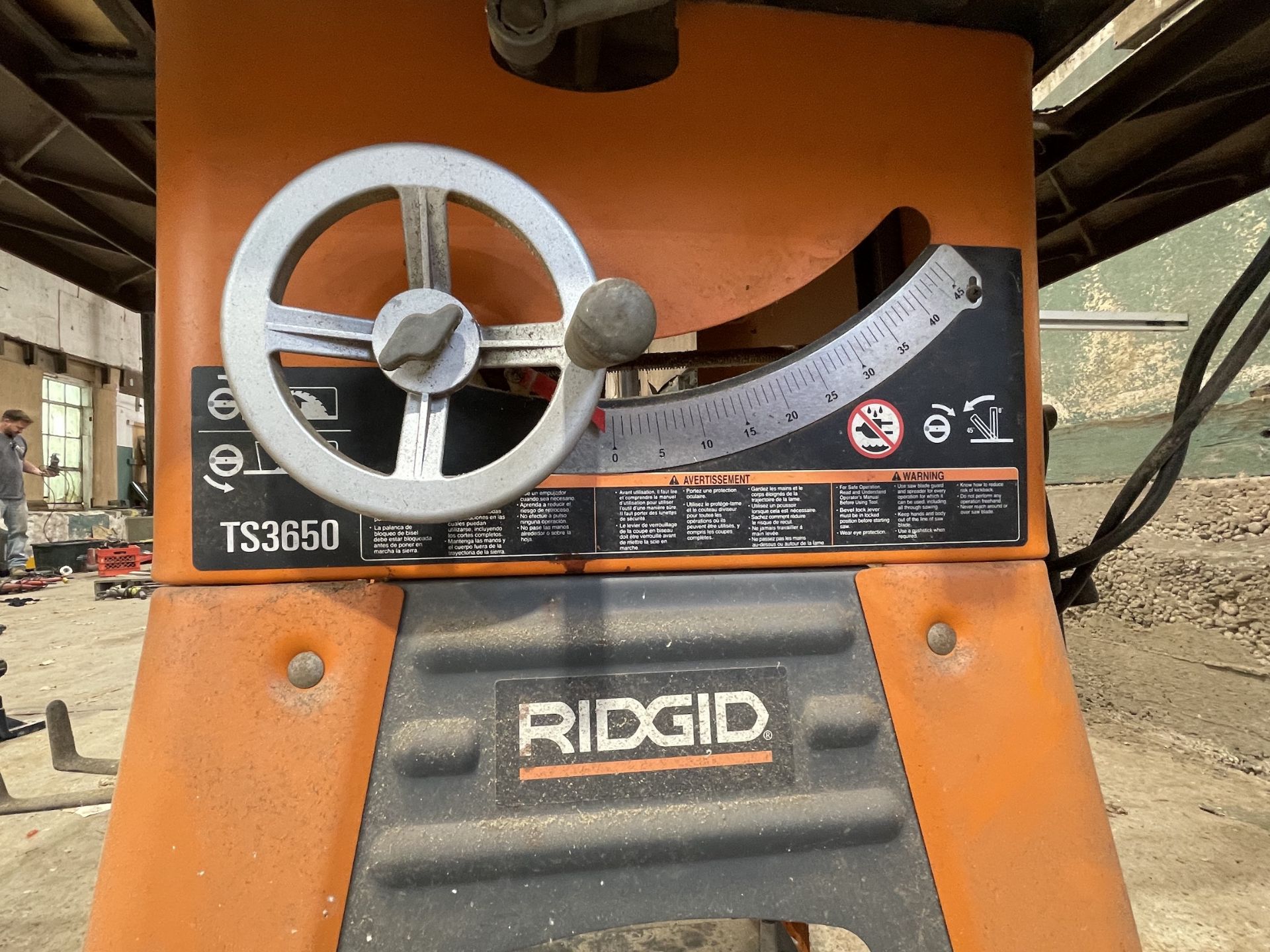 Ridgid TS3650 Adjustable Table Saw (530U) - Upland - Image 5 of 16