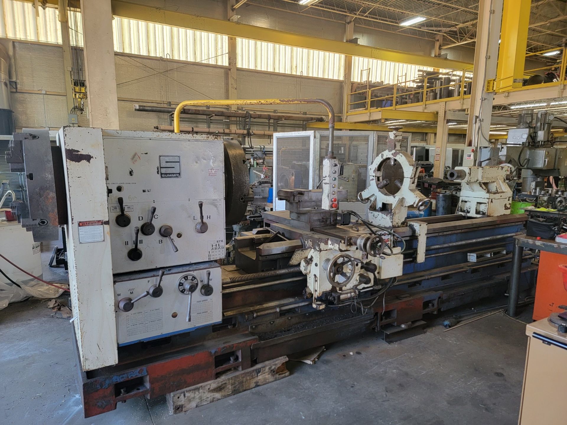 Summit 42-12x120 OC Hollow Spindle Bore Lathe (EH158) - Lester Pa