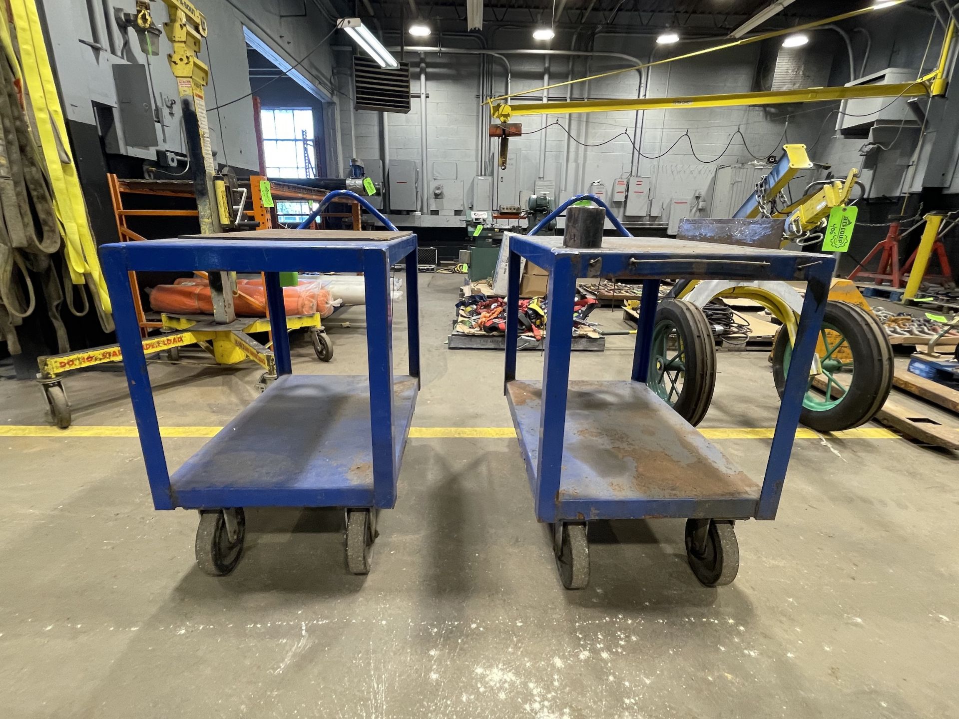 Lot of 2 Metal Wheeled Carts - Upland - Image 3 of 8