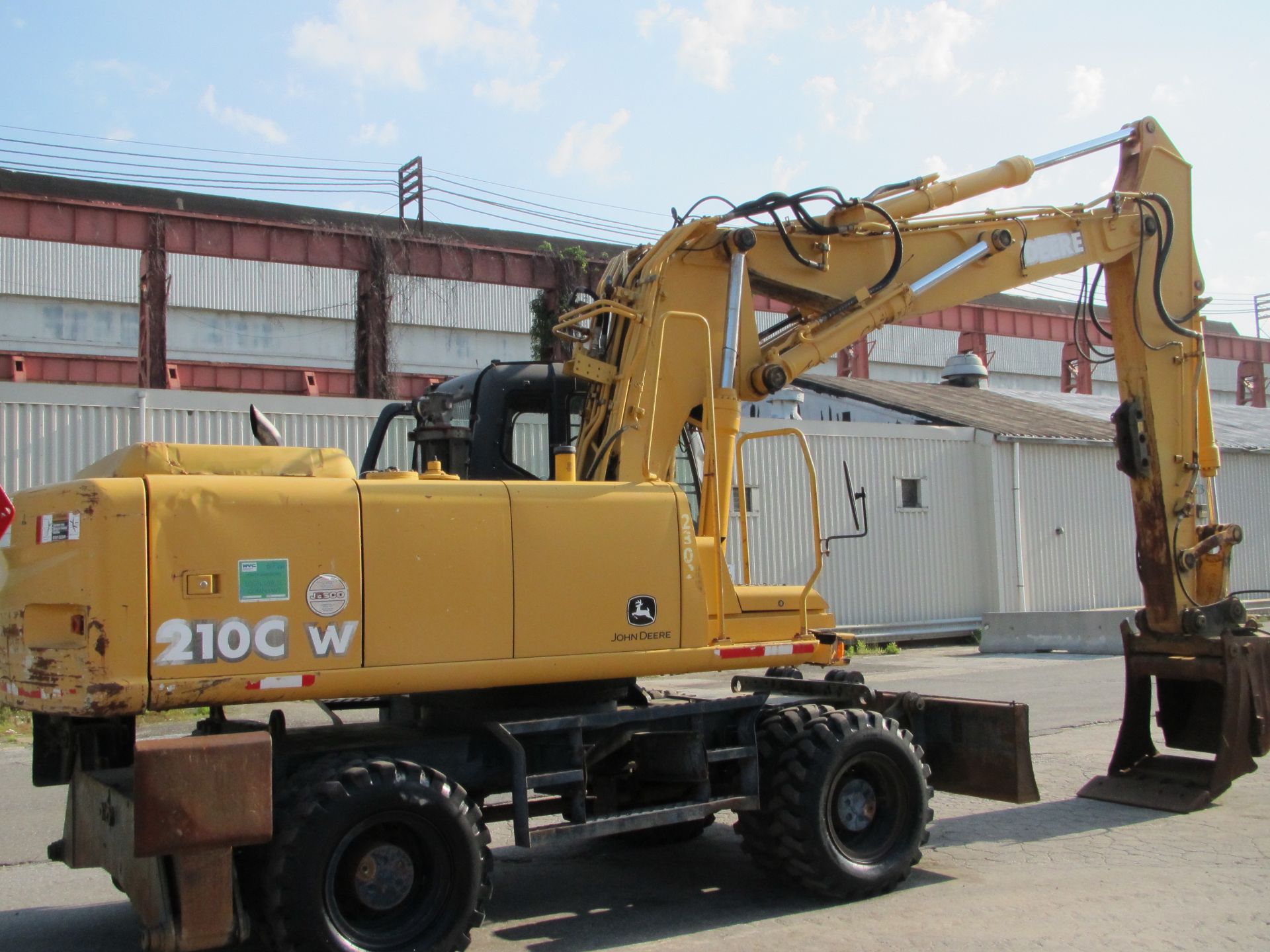 John Deere 210C Rubber Tire Excavator - Lester, PA - Image 4 of 24