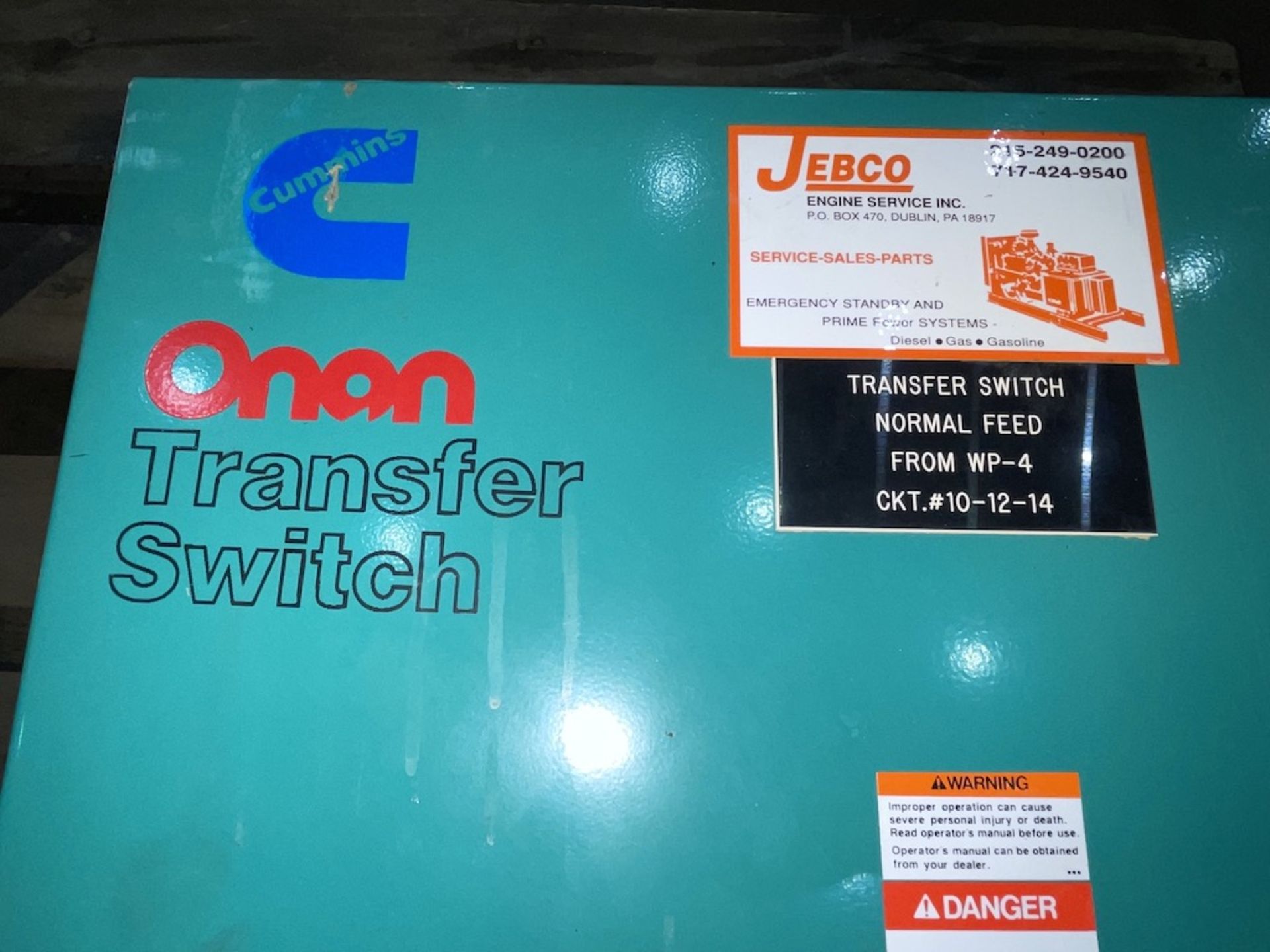 Onan Transfer Switch (DR205) - Image 8 of 13