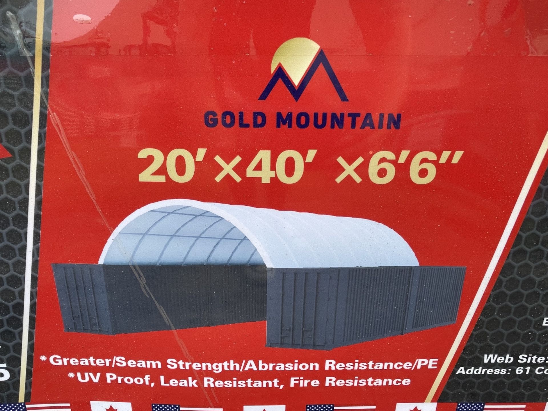 Brand New Unused Gold Mountain 20'X40'X6'6" Dome Shelter Container (NY57) - Image 3 of 4