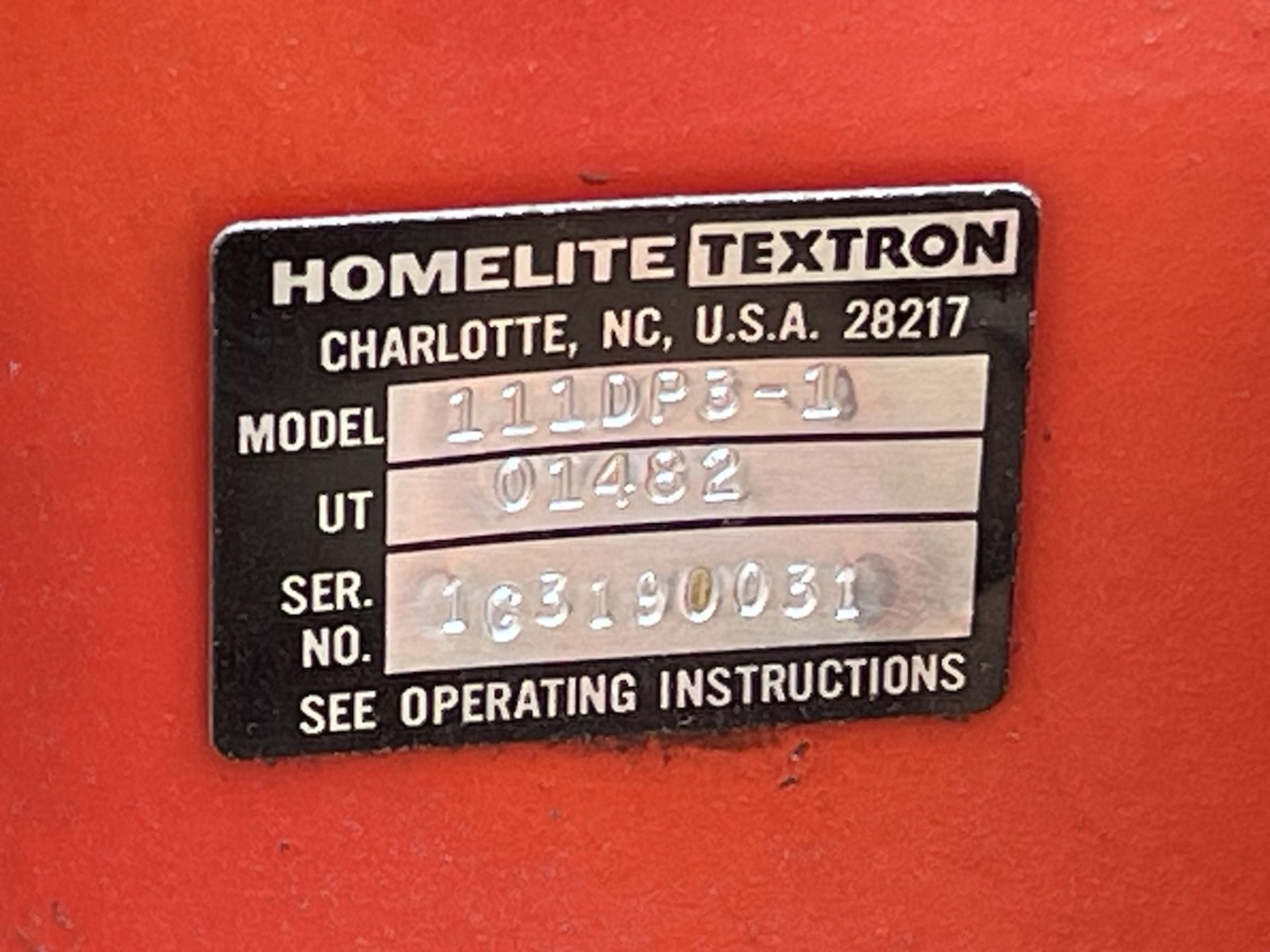 Homelite Textron Trash Pump (EH166E) - Image 6 of 8