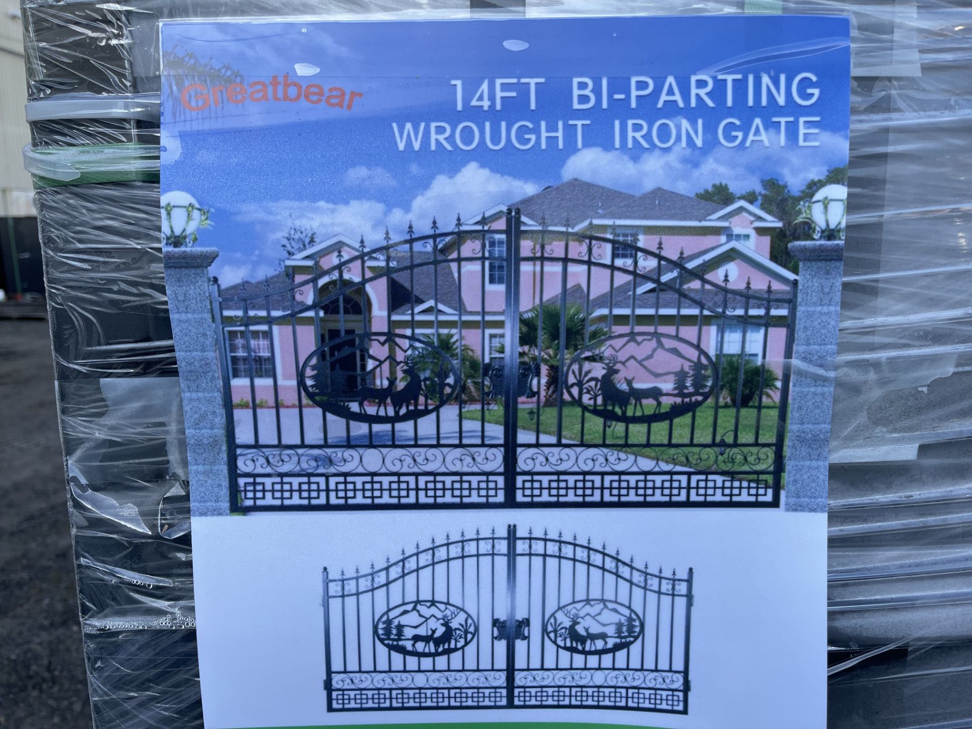 Brand New Greatbear 14ft Bi-Parting Iron Gate (NY110E) - Image 2 of 6