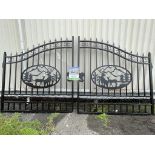 Brand New Unused Greatbear 14ft Bi-Parting Wrought Iron Gate (NY126)