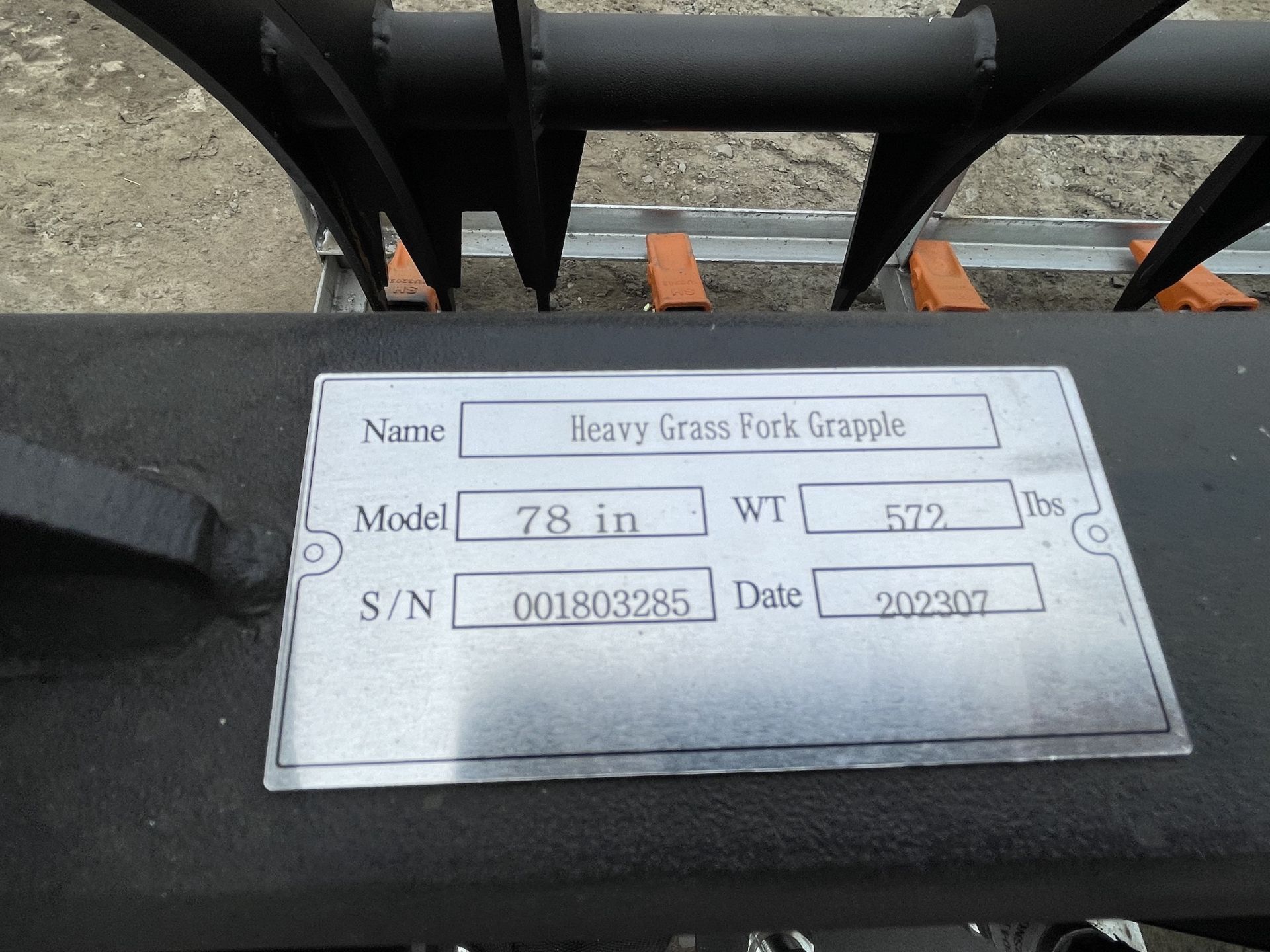 Brand New Greatbear Heavy Grass Fork Grapple Skid Steer Attachment (NY155) - Image 9 of 10
