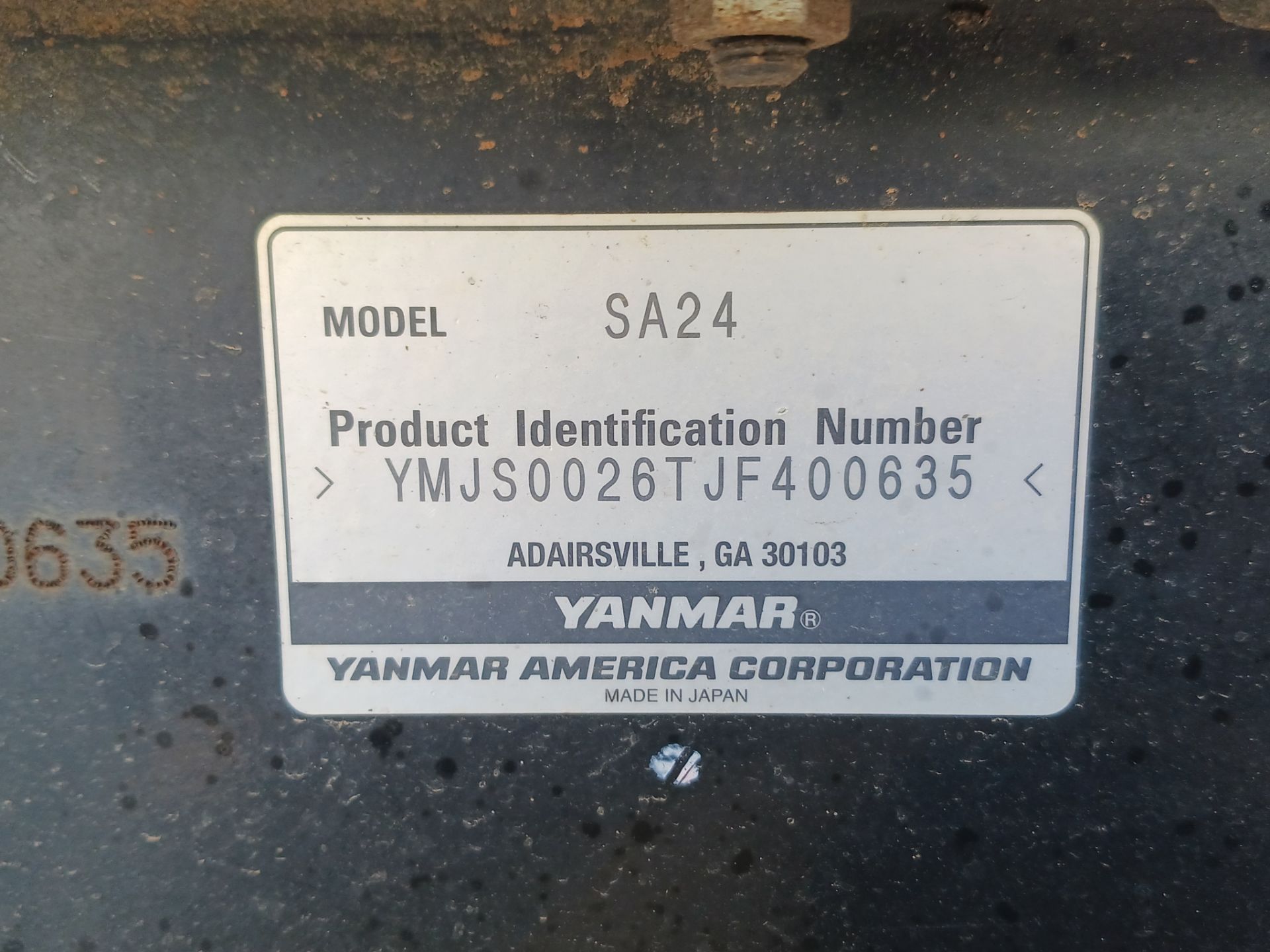 2018 Yanmar SA24 Utility Backhoe Tractor Loader - Image 21 of 22