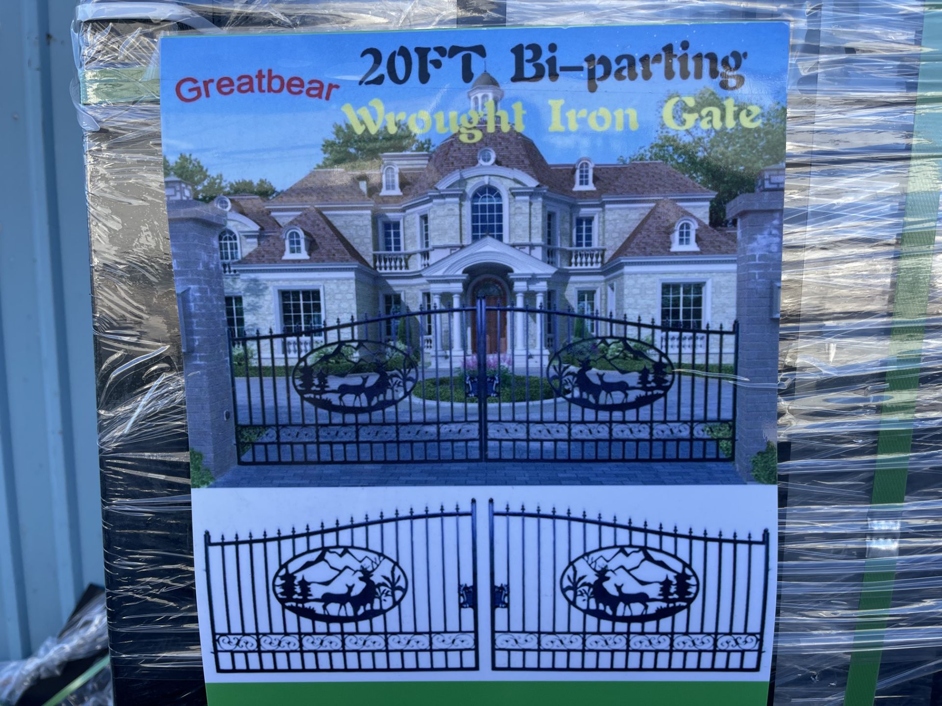 Brand New Unused Greatbear 20ft Wrought Iron Gate (NY119) - Image 6 of 7
