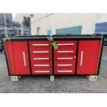 Brand New 7ft 10 Drawer 2 Cabinet Workbench (NY168)