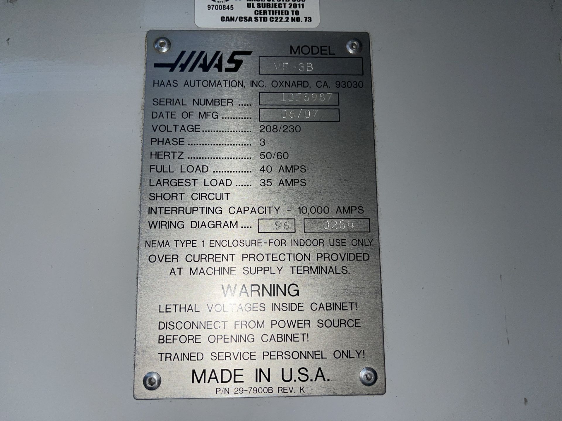 Haas VF-3B Vertical Machining Center (H2) - Image 22 of 27