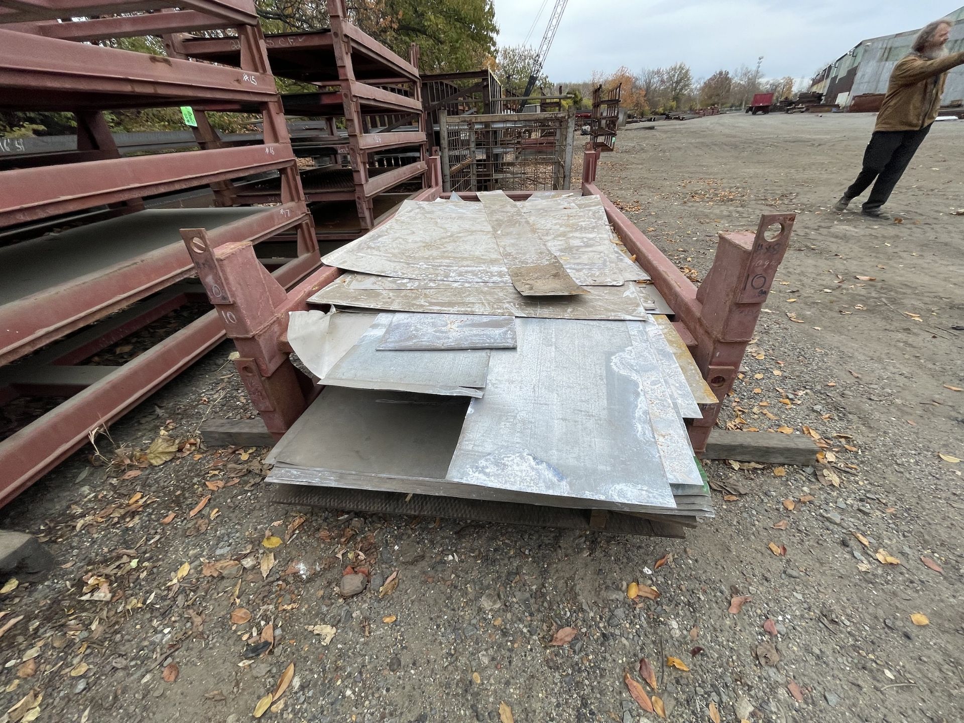 Lot of 2 Material Racking with Galvanized Sheets (SE17) - Image 3 of 4