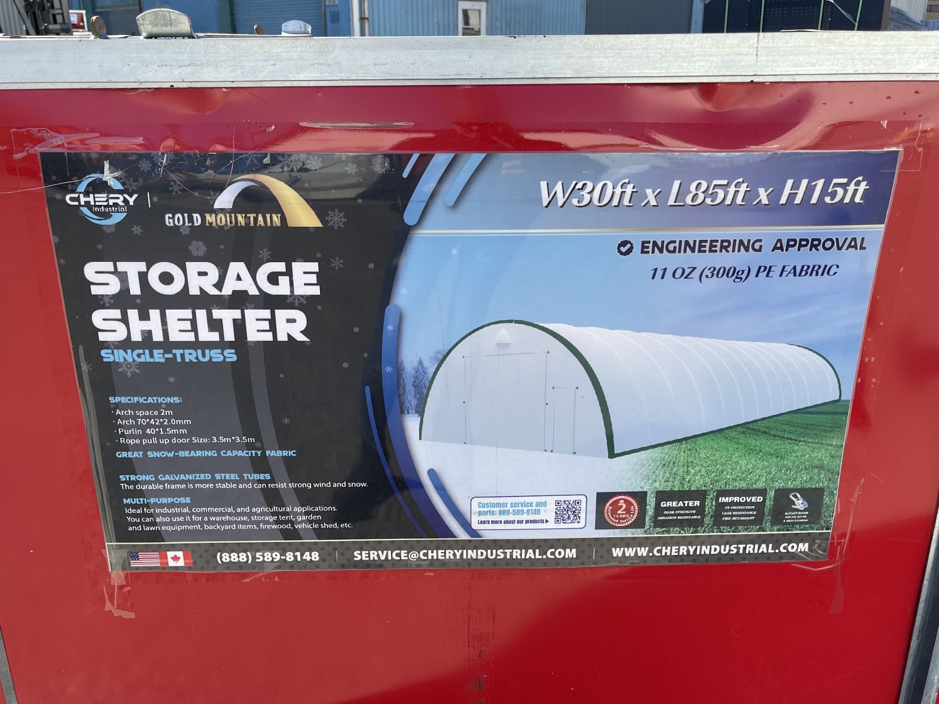 Brand New 2023 Gold Mountain 30ft X 85ft X 15ft Dome Storage Shelter Container (NY150) - Image 2 of 5