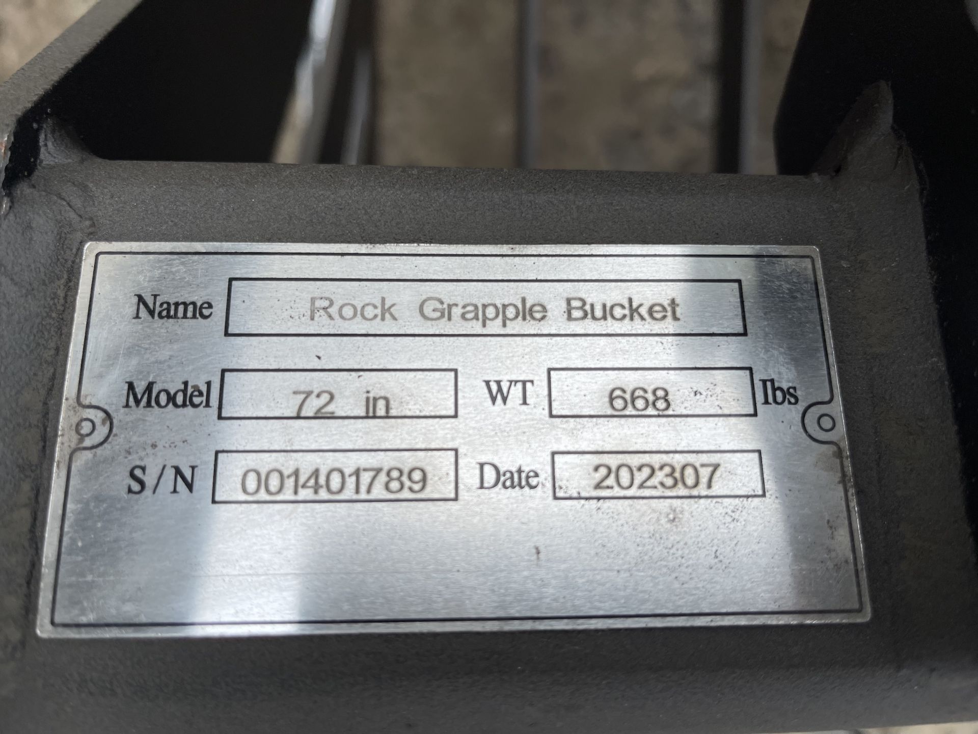 Brand New Greatbear 72" Rock Grapple Bucket Skid Steer Attachment (NY153) - Image 11 of 12