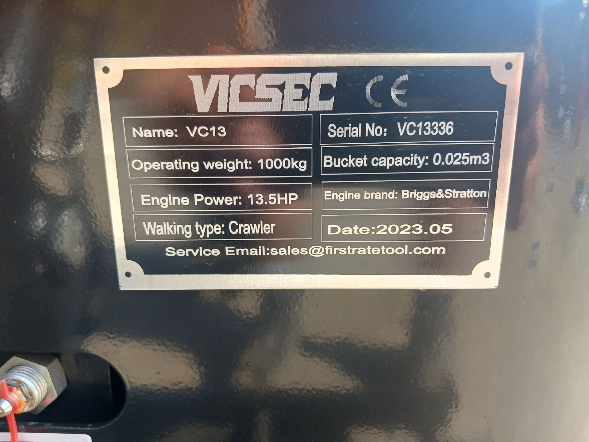 2023 VICSEC VC13 Mini Excavator - Image 17 of 18