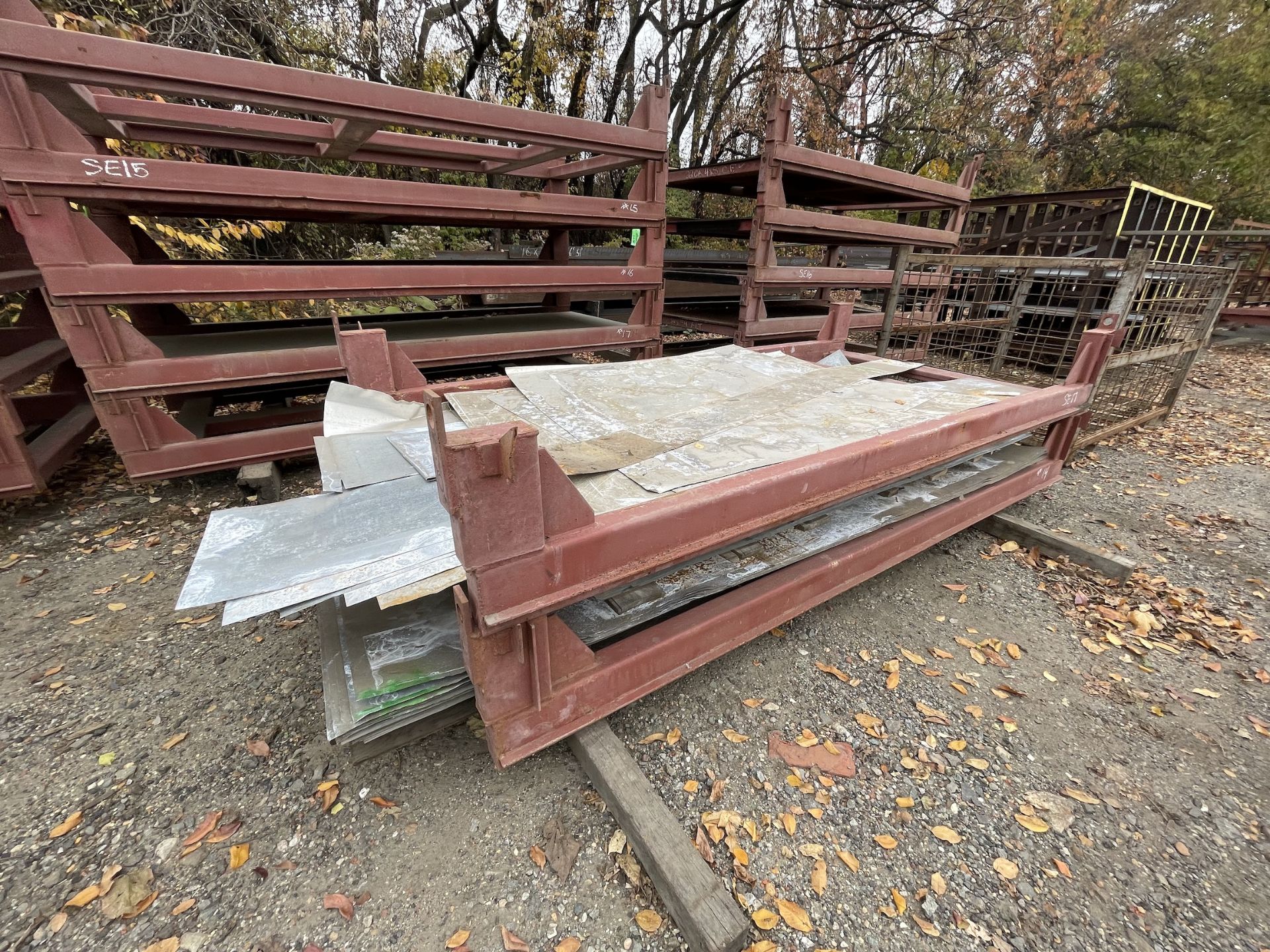 Lot of 2 Material Racking with Galvanized Sheets (SE17) - Image 2 of 4
