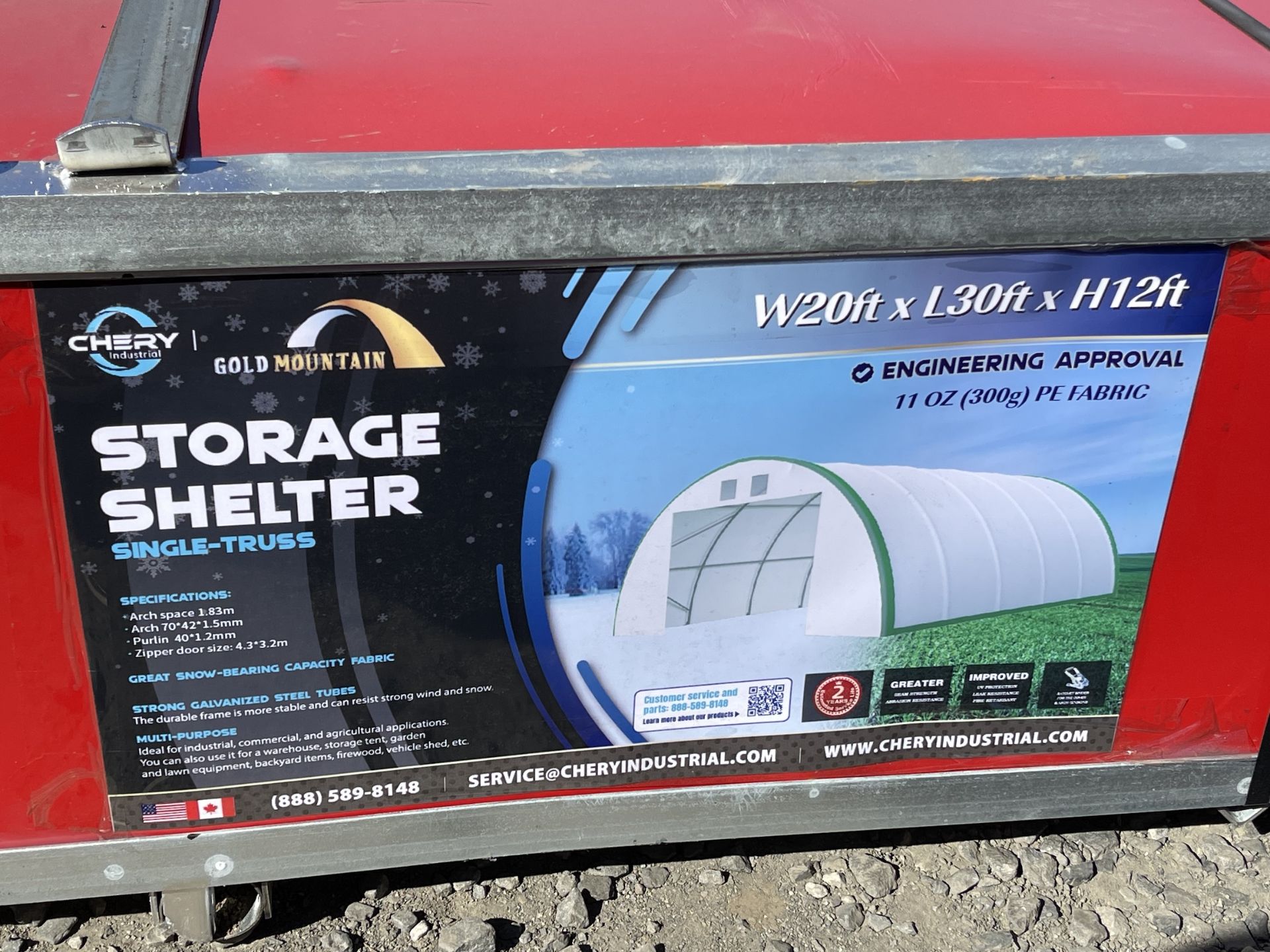 Brand New 2023 Gold Mountain 20ft X 30ft X 12ft Dome Container Shelter (NY146) - Image 2 of 5