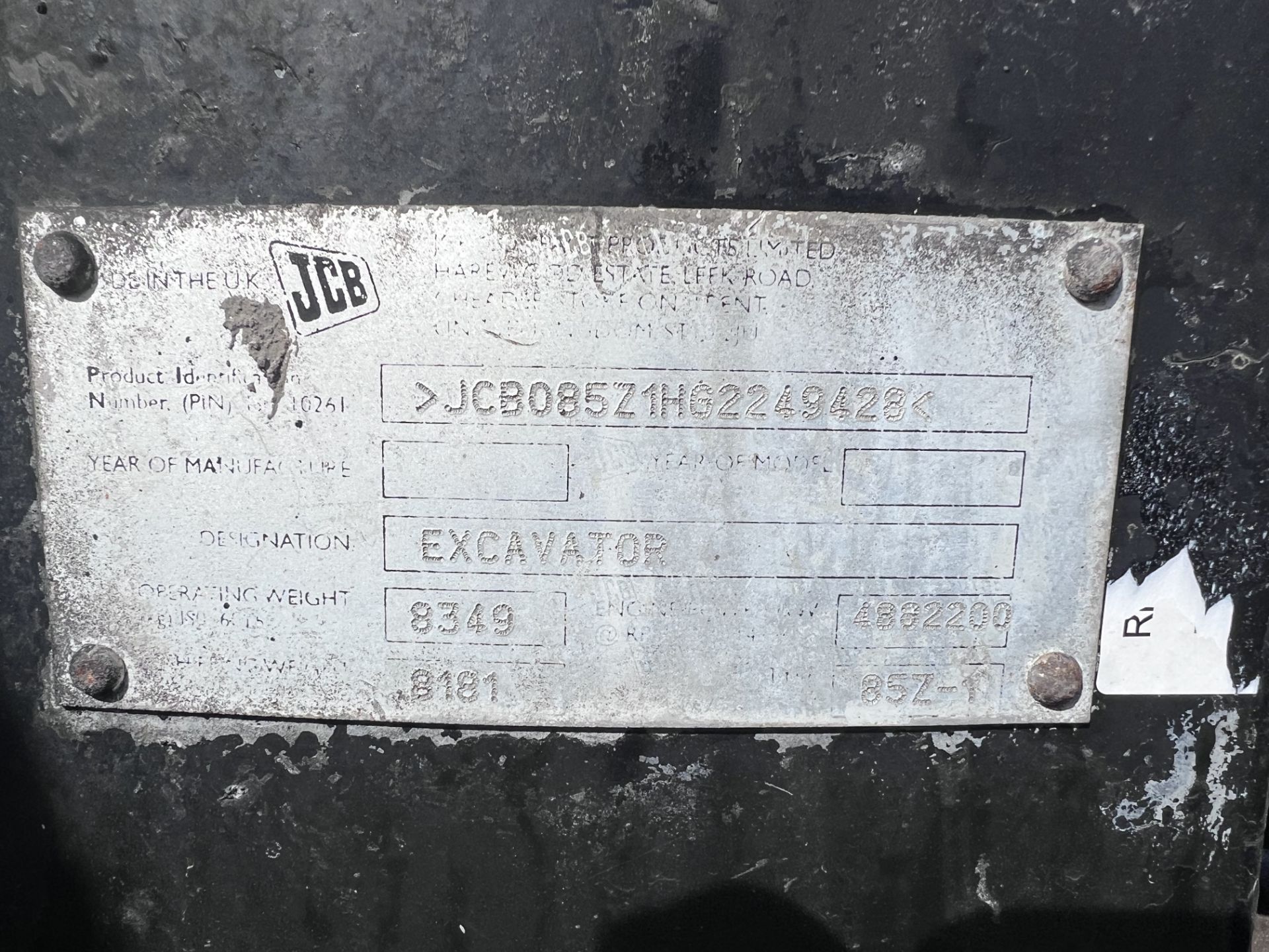 2016 JCB 85Z-1 Excavator - Image 19 of 19