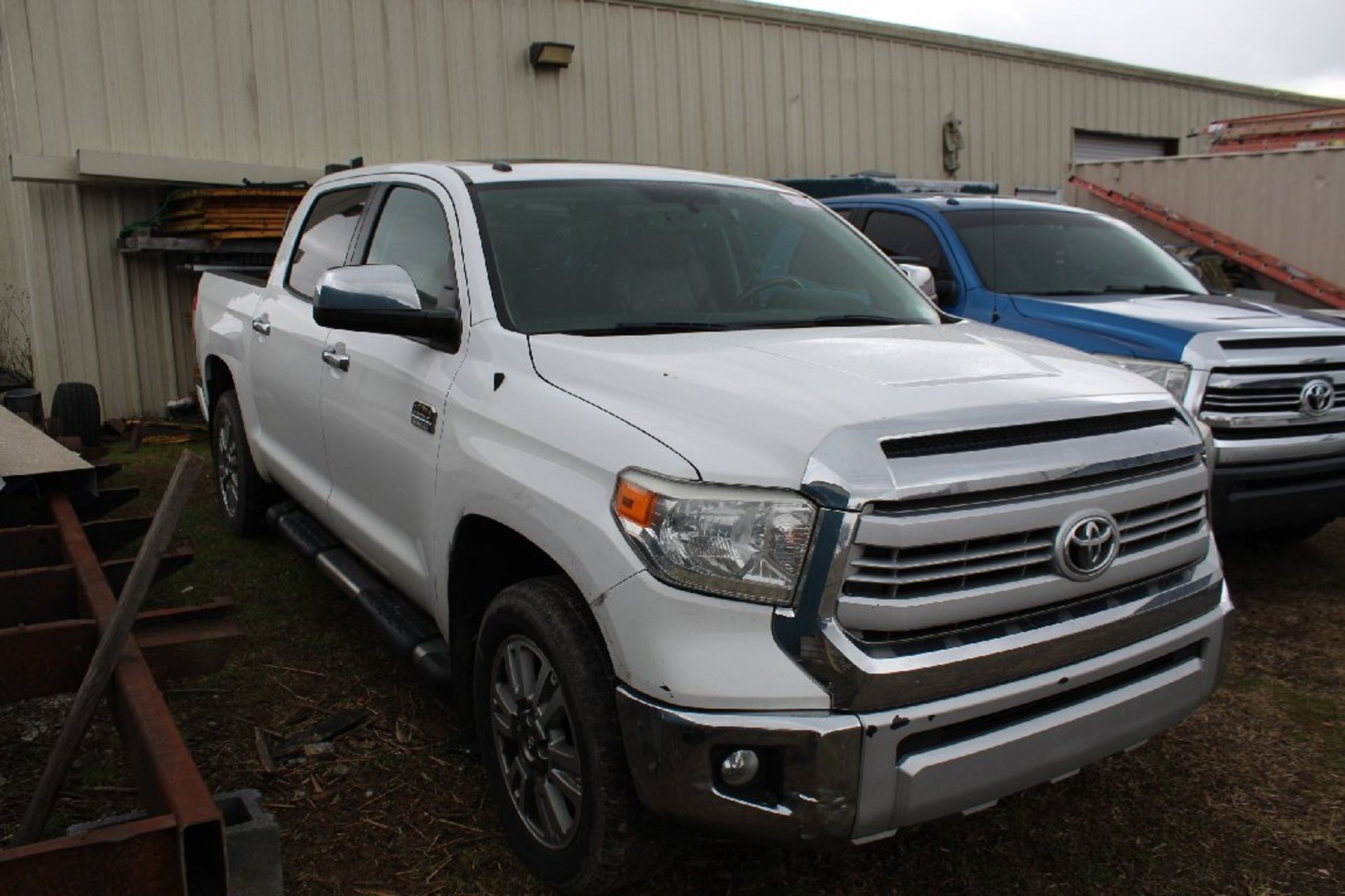 2015 White Toyota Tundra Truck, 1794 Edition, 4WD, White, 295,876 Miles, VIN 5TFAW5F16FX488872, - Image 2 of 3