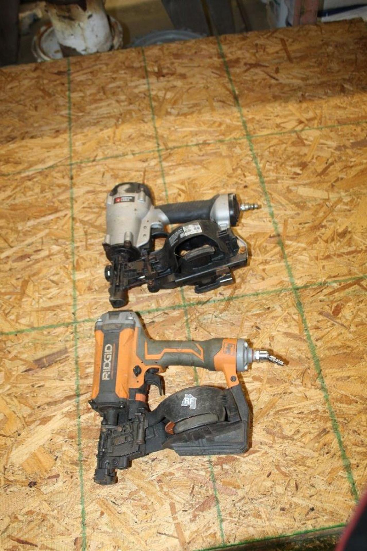 One Rigid & One Porter Cable Pneumatic Coil Roofing Gun(s)