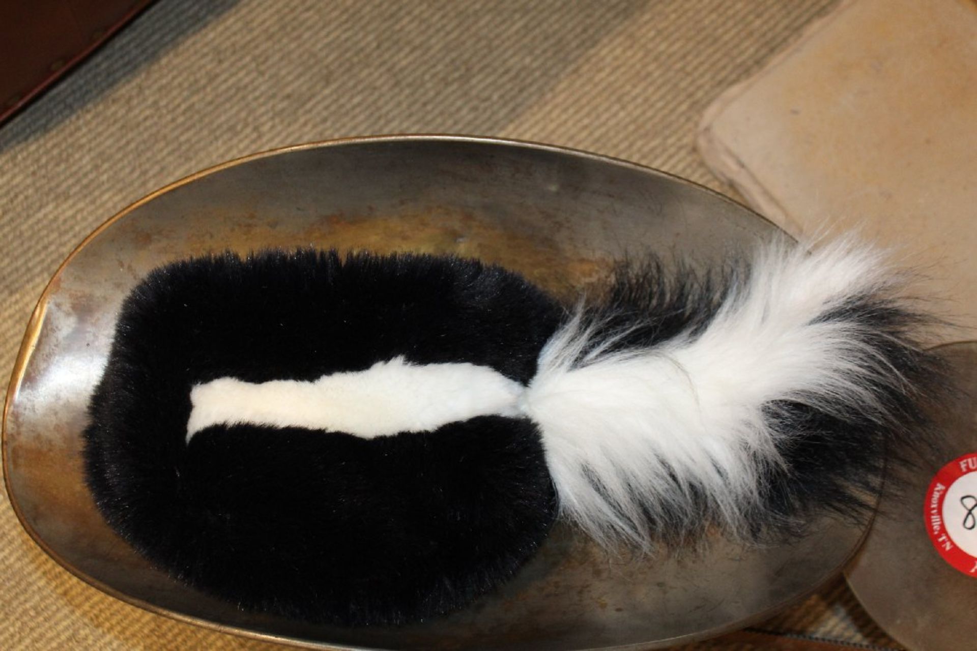 Maker "Philadelphia" Vintage Metal Scale plus Faux Skunk Fur Hat - Image 5 of 5