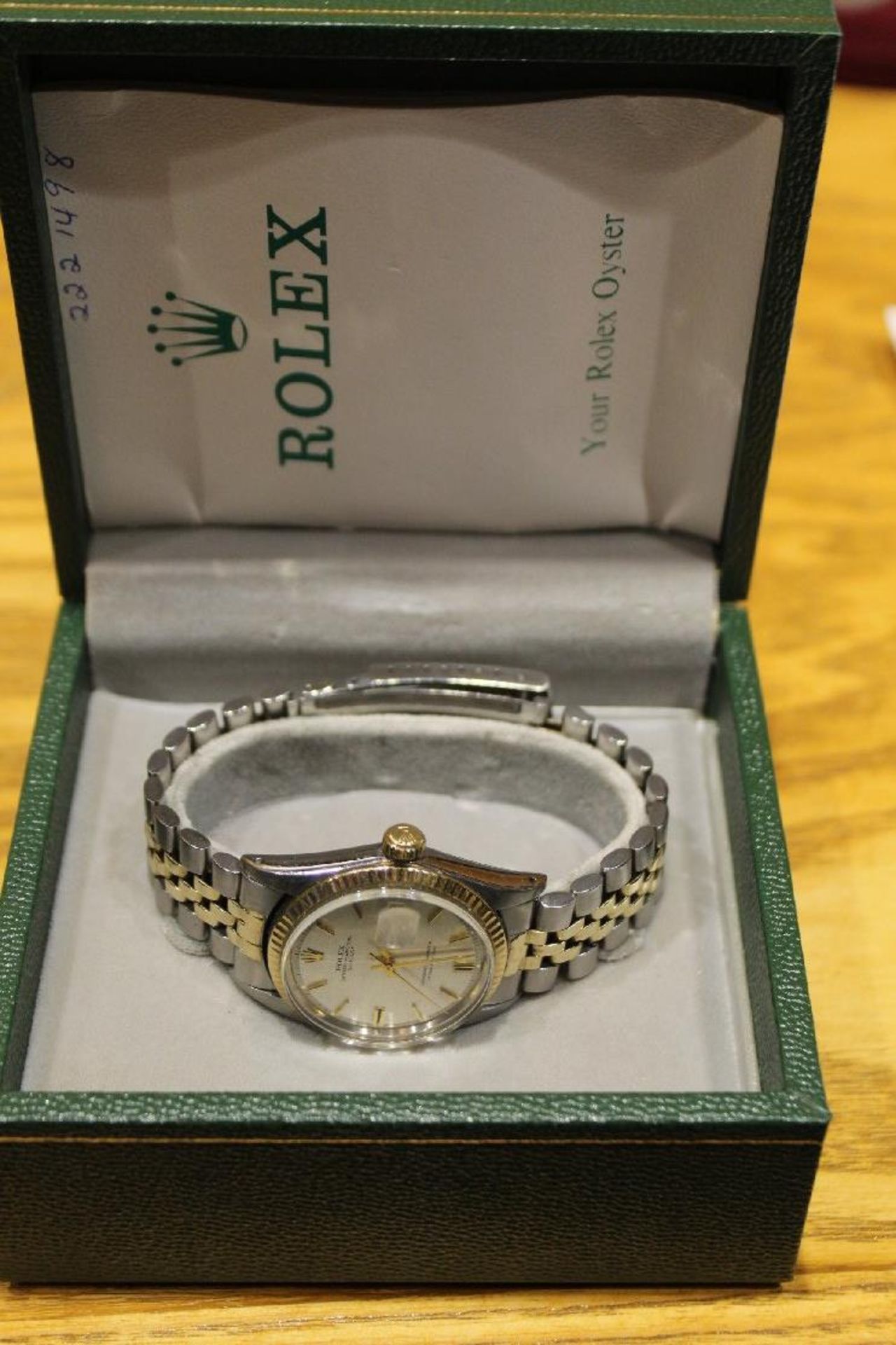 Rolex Oyster Watch. Sterling Silver & 14kt Yellow Gold. SN 2221498 - Purchased in 1971