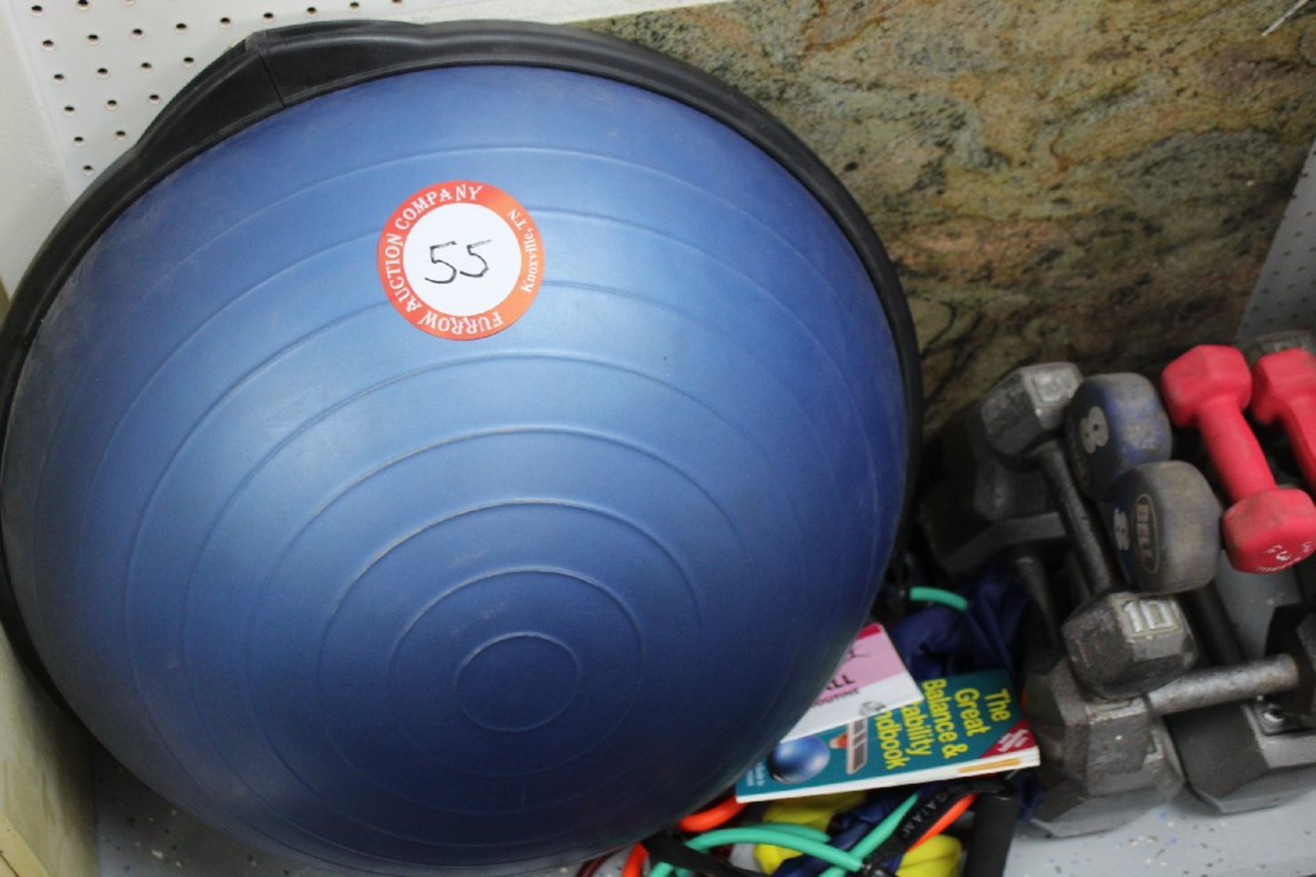 Miscellaneous Exercise Equipment, Danskin Core Ball, Iron Dumbbells' (2 -35's, 2 15's, 2 10's, 2 8' - Image 3 of 3