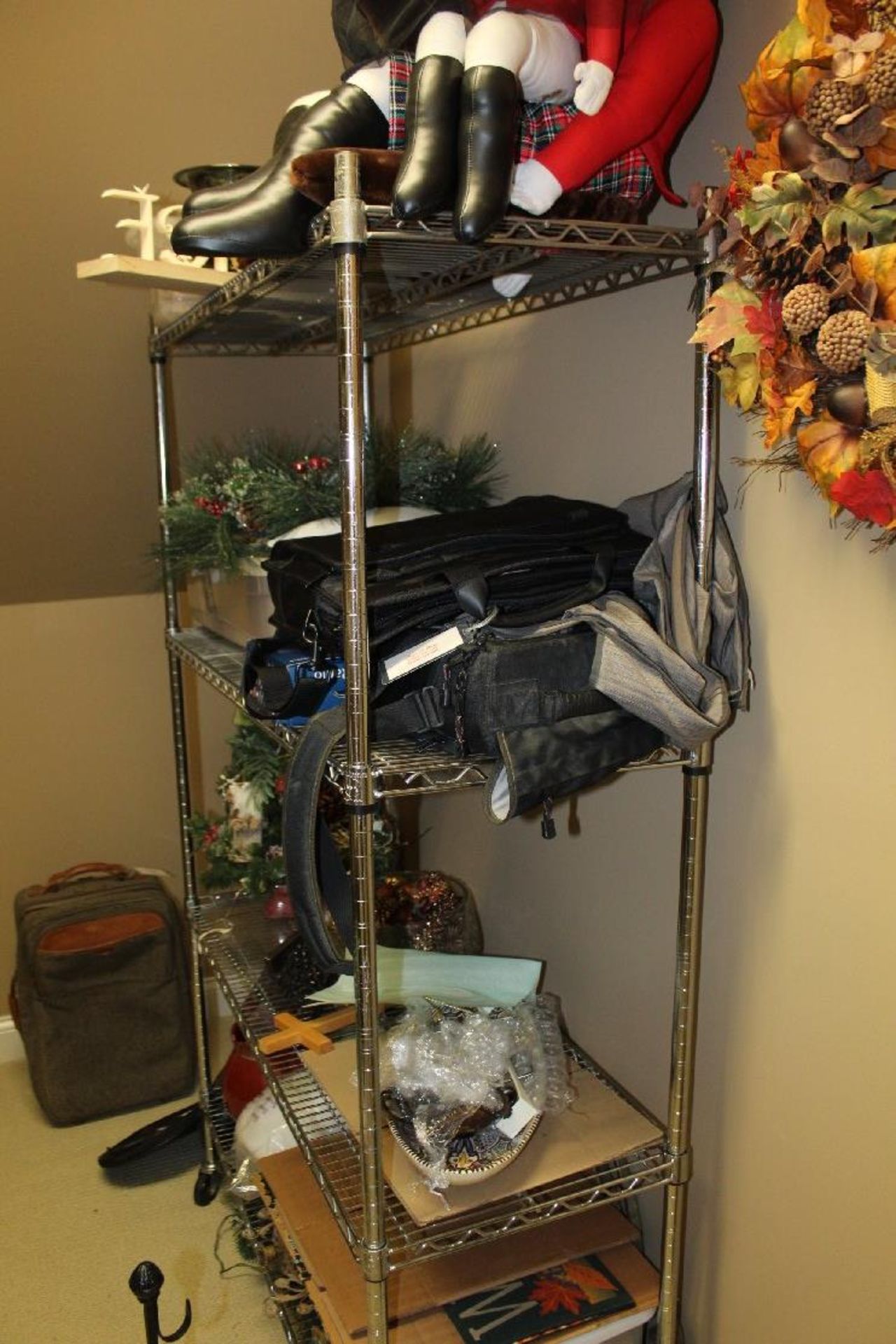 Contents of Closet, Christmas Decorations, Luggage, Tennis Rackets, Miscellaneous Items - Image 3 of 3