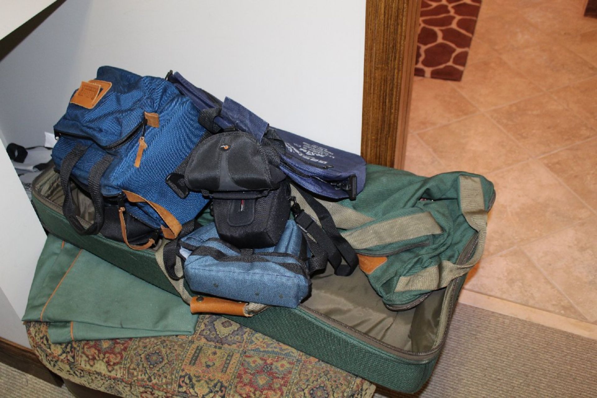 Contents of Closet, Assorted Hunting/Outdoor Clothing, Luggage, Office Supplies, Prints, Boots, - Image 3 of 10