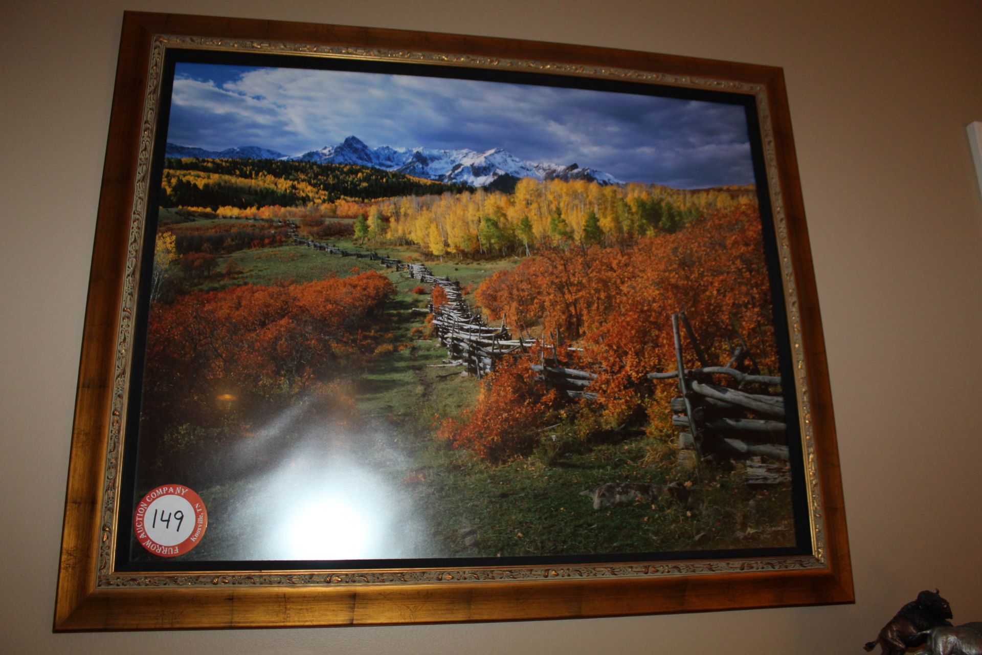 Framed Under Glass David Brookover Print, Signed & Numbered # 51 of 450, Rocky Mountain Scene - Image 2 of 3