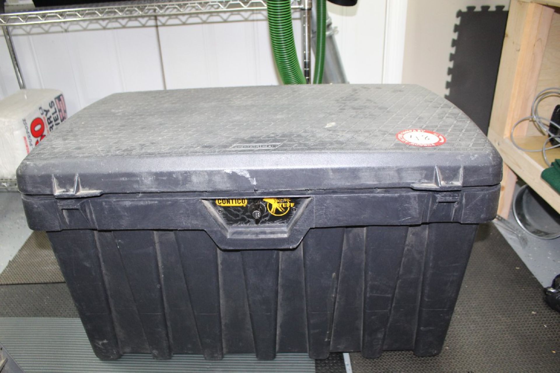 Contico Xtreme Tuff Plastic Locking Truck Box & Contents (miscellaneous camping gear, canteens, - Image 3 of 3