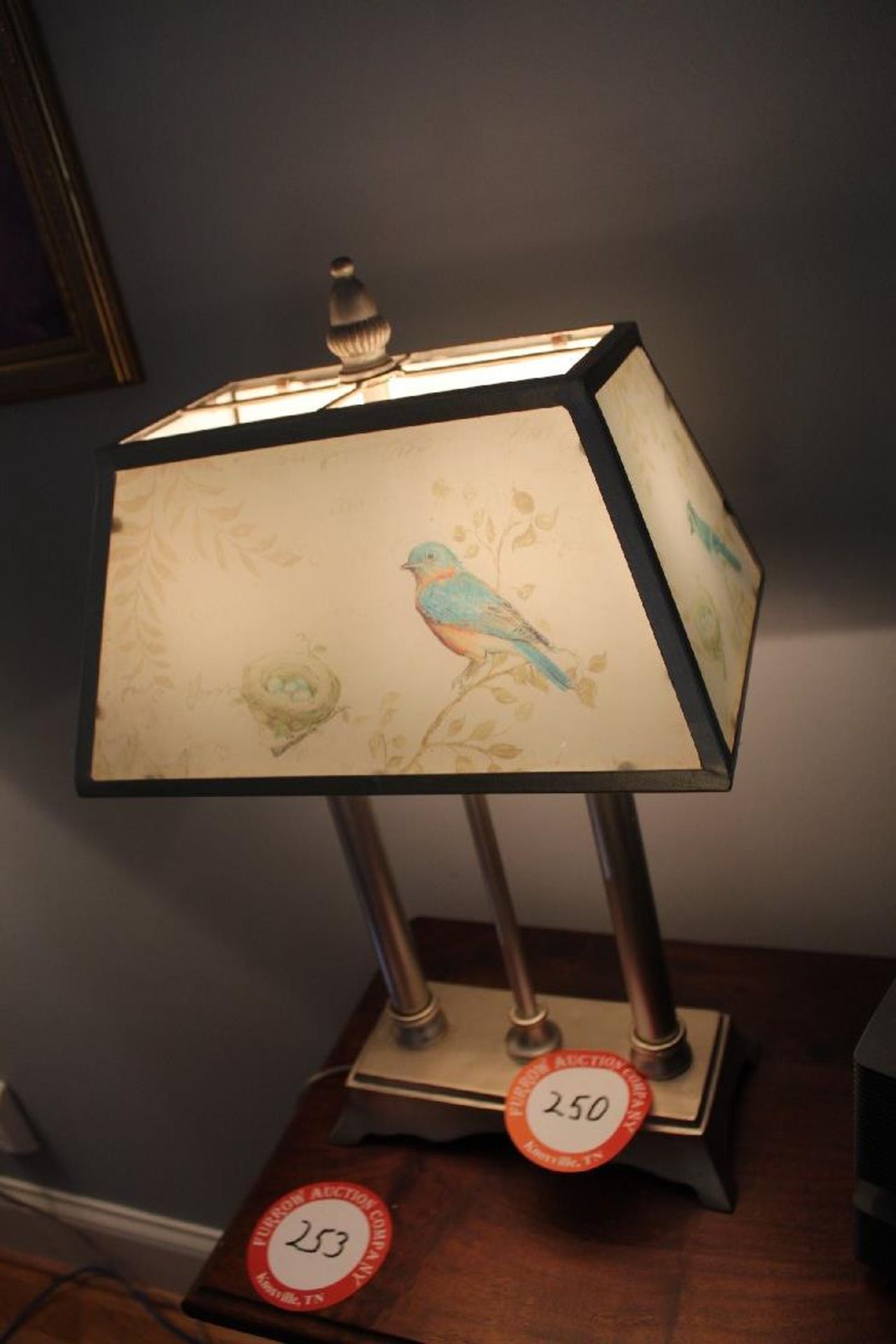 Decorative Table Lamp with Hand Painted Shade