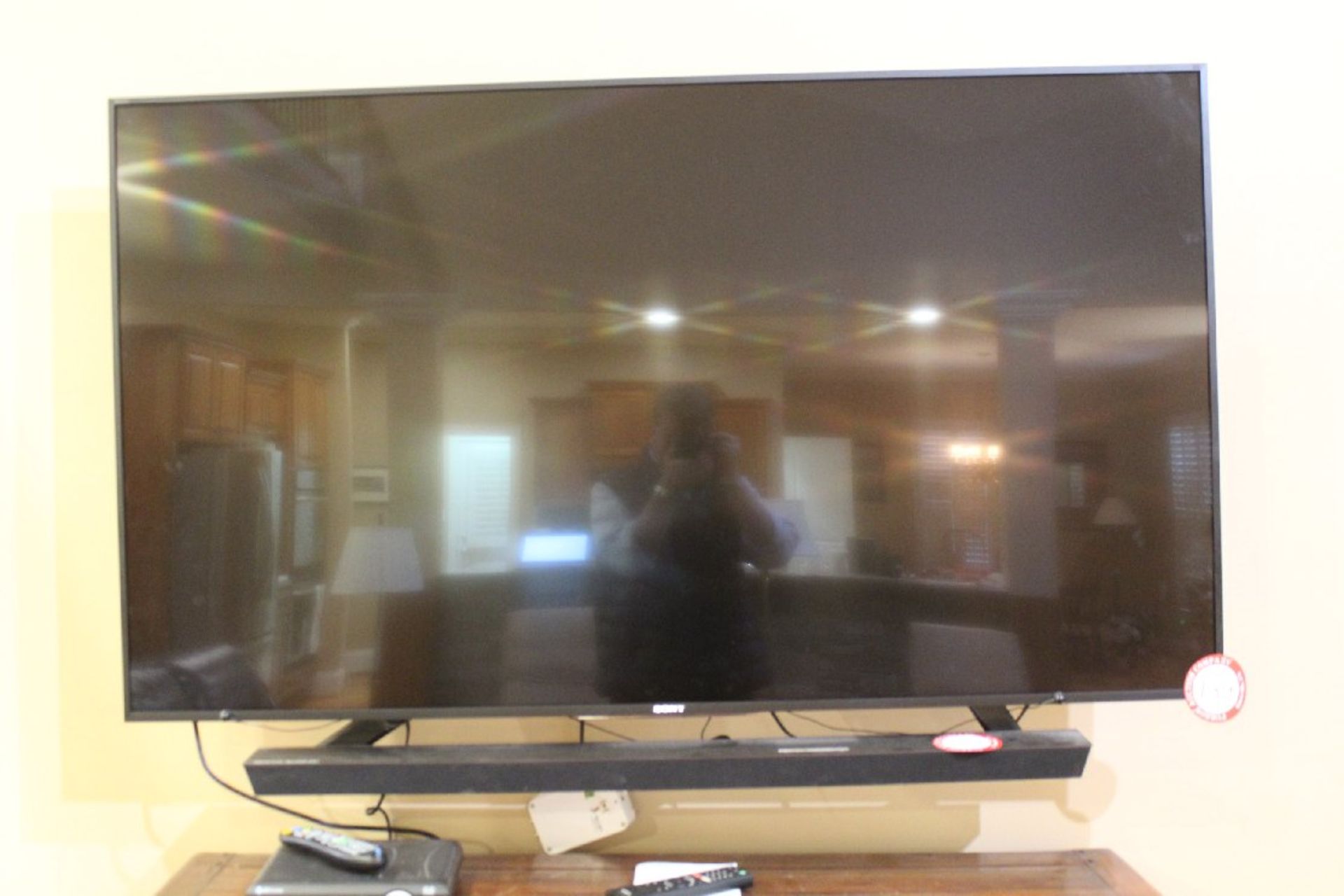 Sony Bravia 65" TV Model XBR-65X850D, with Definitive Technology Soundbar and Wall Mount - Image 2 of 4