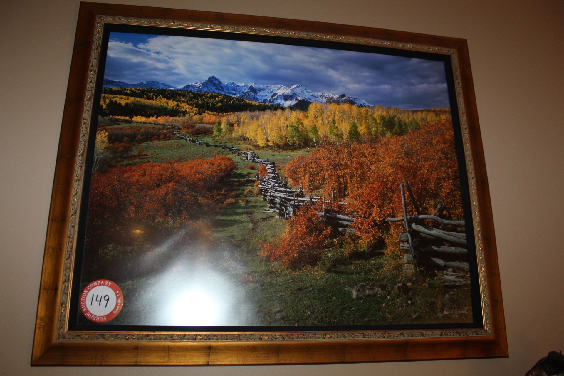 Framed Under Glass David Brookover Print, Signed & Numbered # 51 of 450, Rocky Mountain Scene - Image 3 of 3