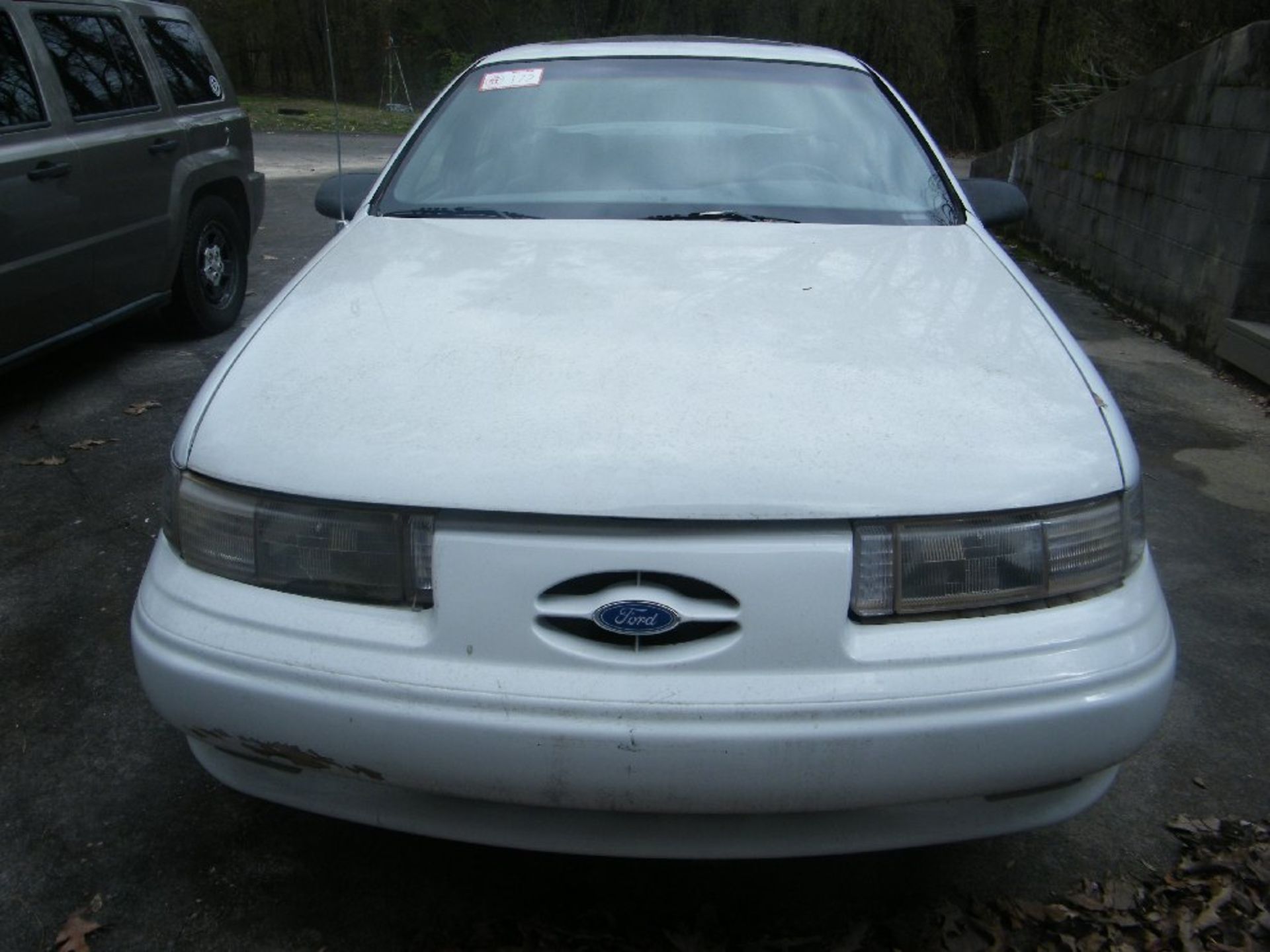 1993 Ford Taurus SHO, Unknown Mileage, A/C, Sunroof, Automatic, White, VIN 1FALP54P8PA185244. TITLE - Image 3 of 11