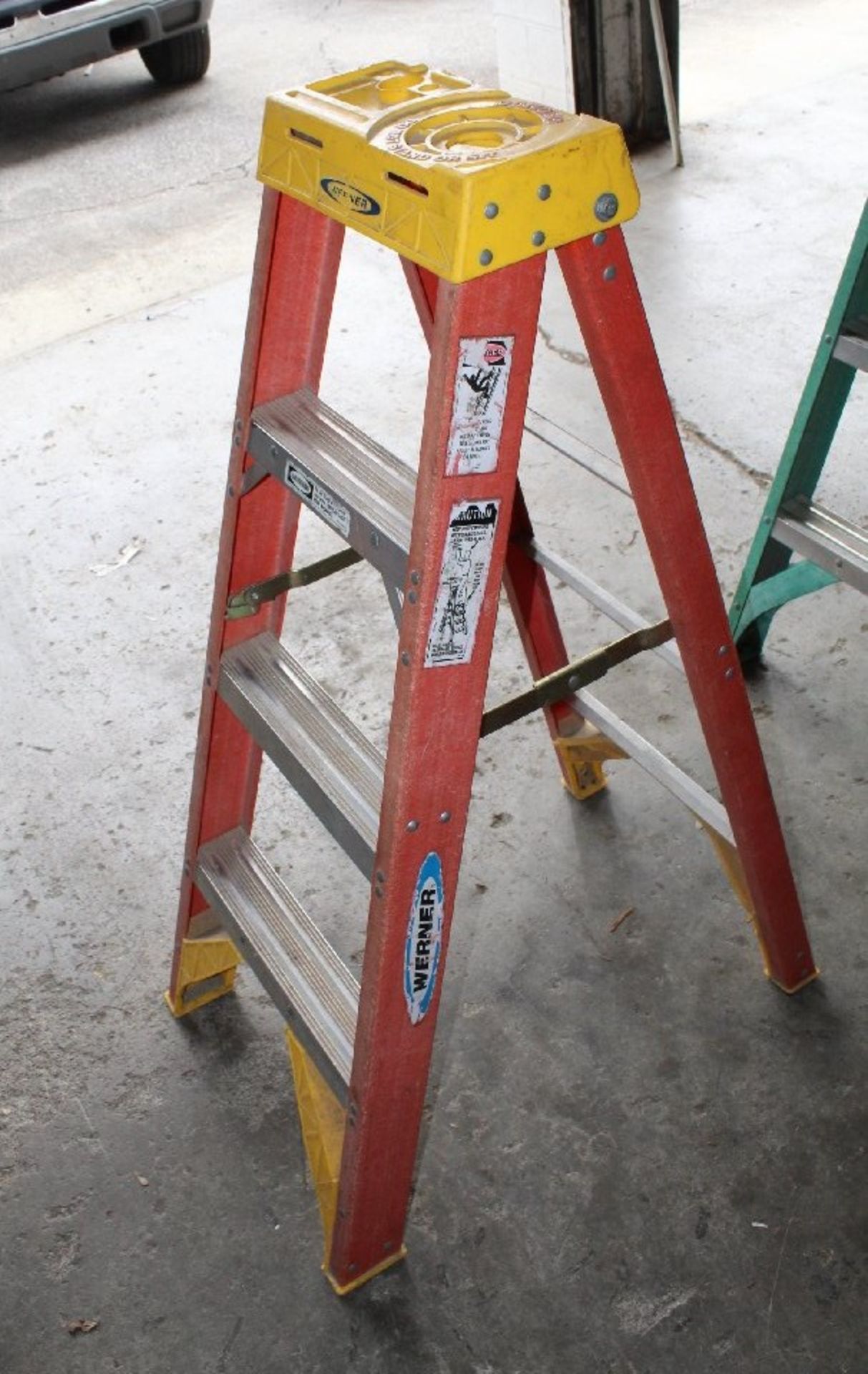 One 6' Fiberglass Step Ladder & One 4' Fiberglass Step Ladder - Image 2 of 2