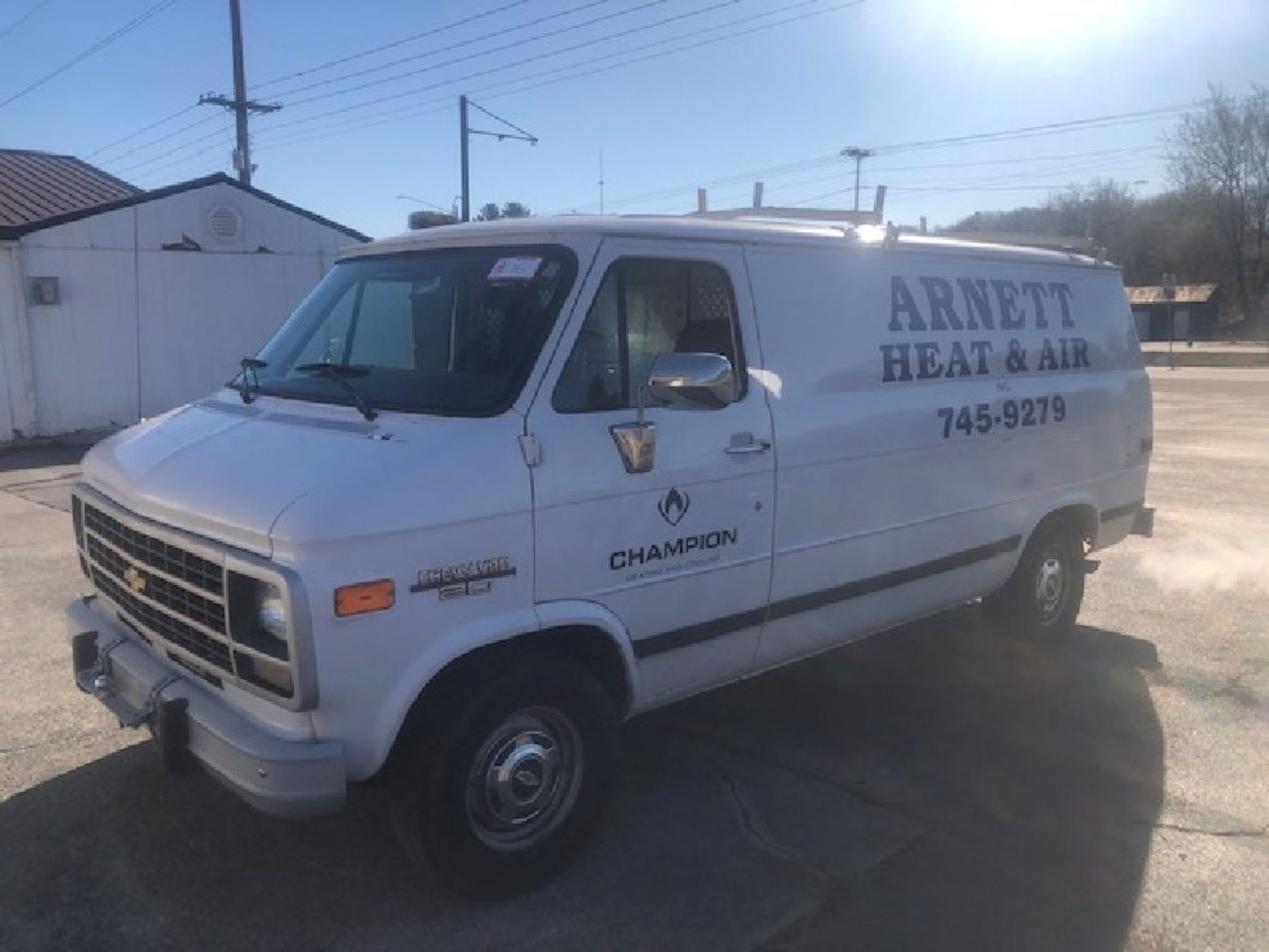 1995 Chevy Van 20, 3 Door Utility Van, Automatic, V8, 102,207 Miles, VIN 1GCEG25K2SF218318. TITLE - Image 2 of 6