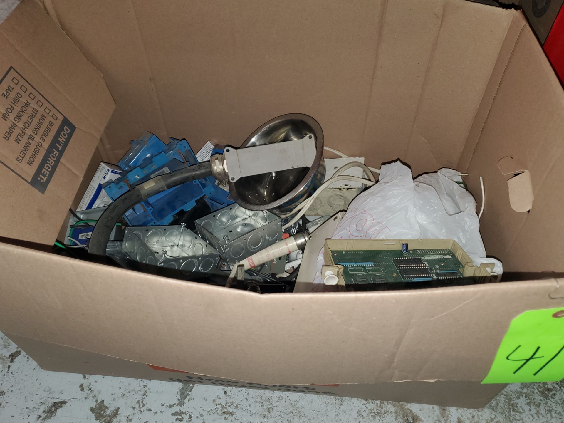 Box of Miscellaneous Electrical Accessories