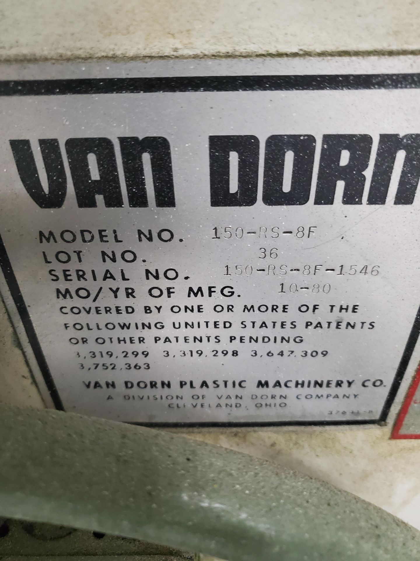 Van Dorn Model 150-RS-8F Plastic Injection Molding Machine - Image 9 of 12