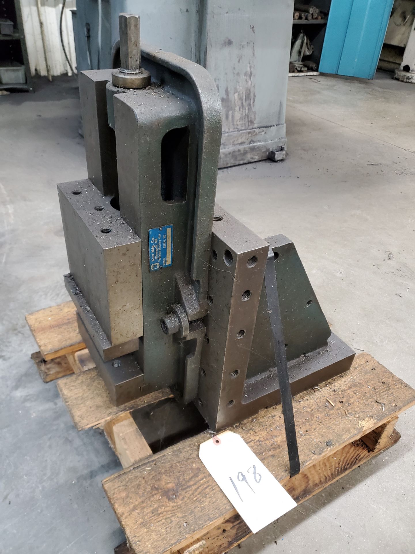 8" Kurt #D80 Machine Vise on Angle Plate