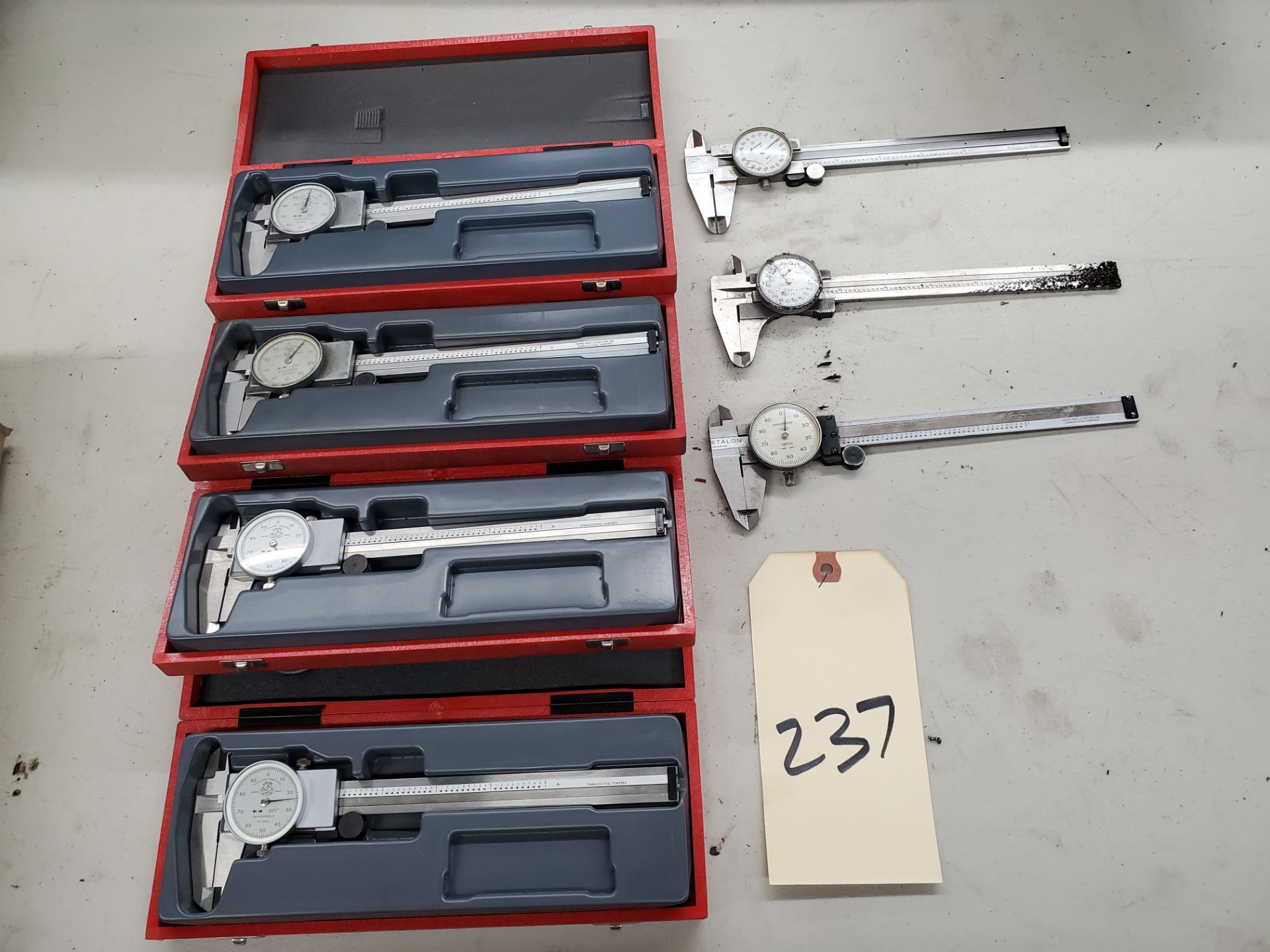 (7) Assorted 6" Dial Calipers