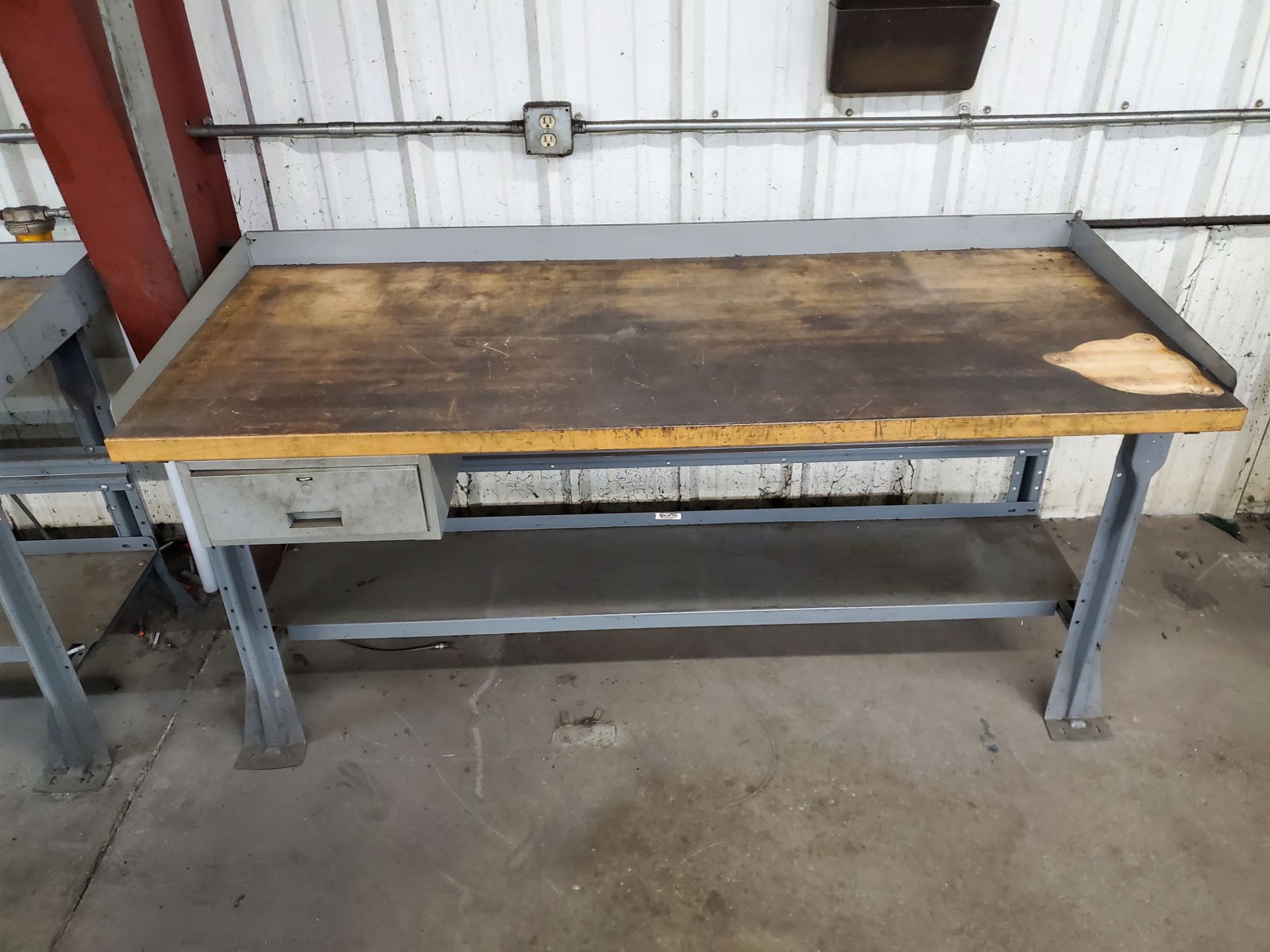 30" x 72" Wood Topped Work Bench