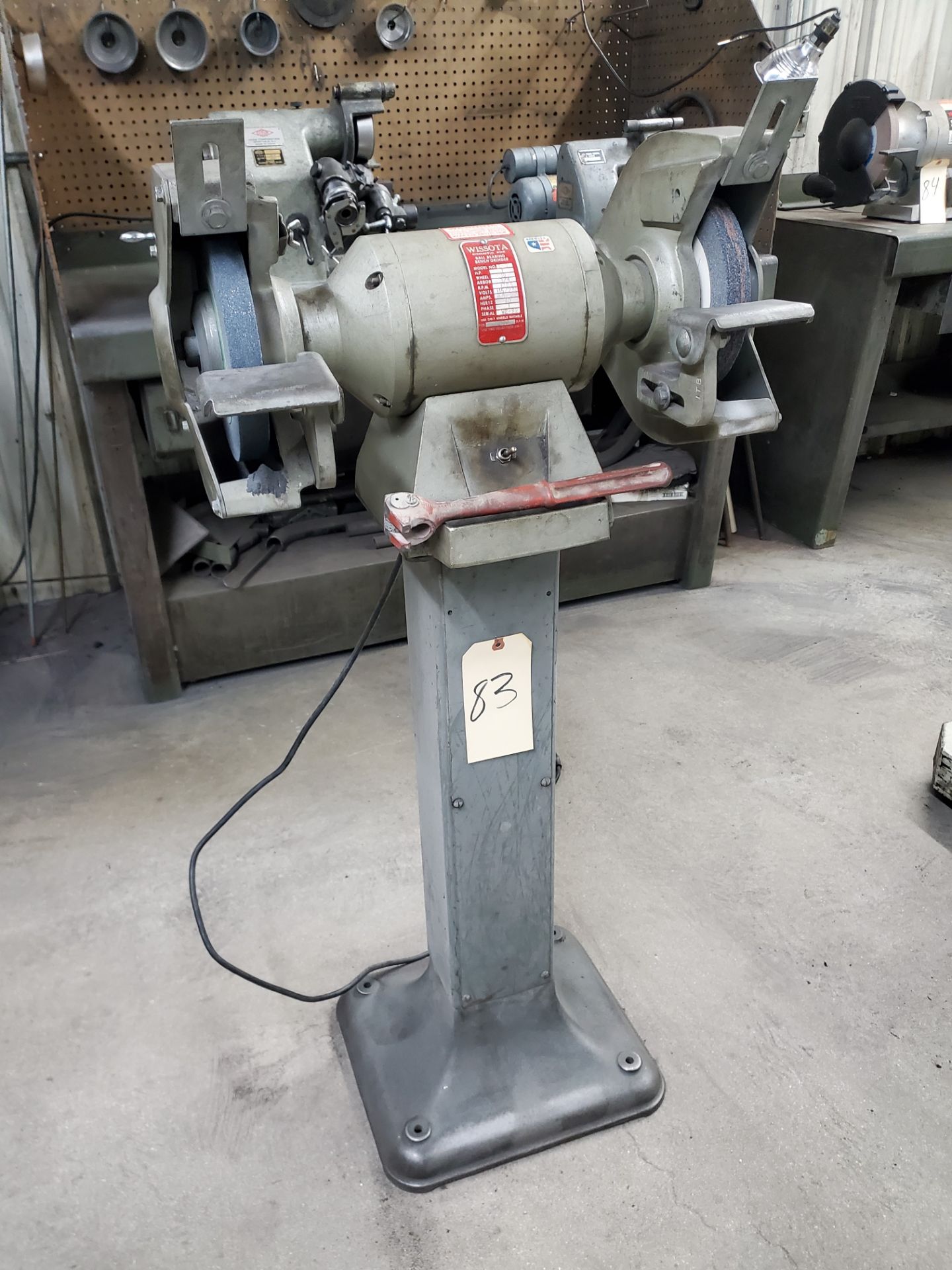 10" Wissota #E-10 Double End Pedestal Grinder