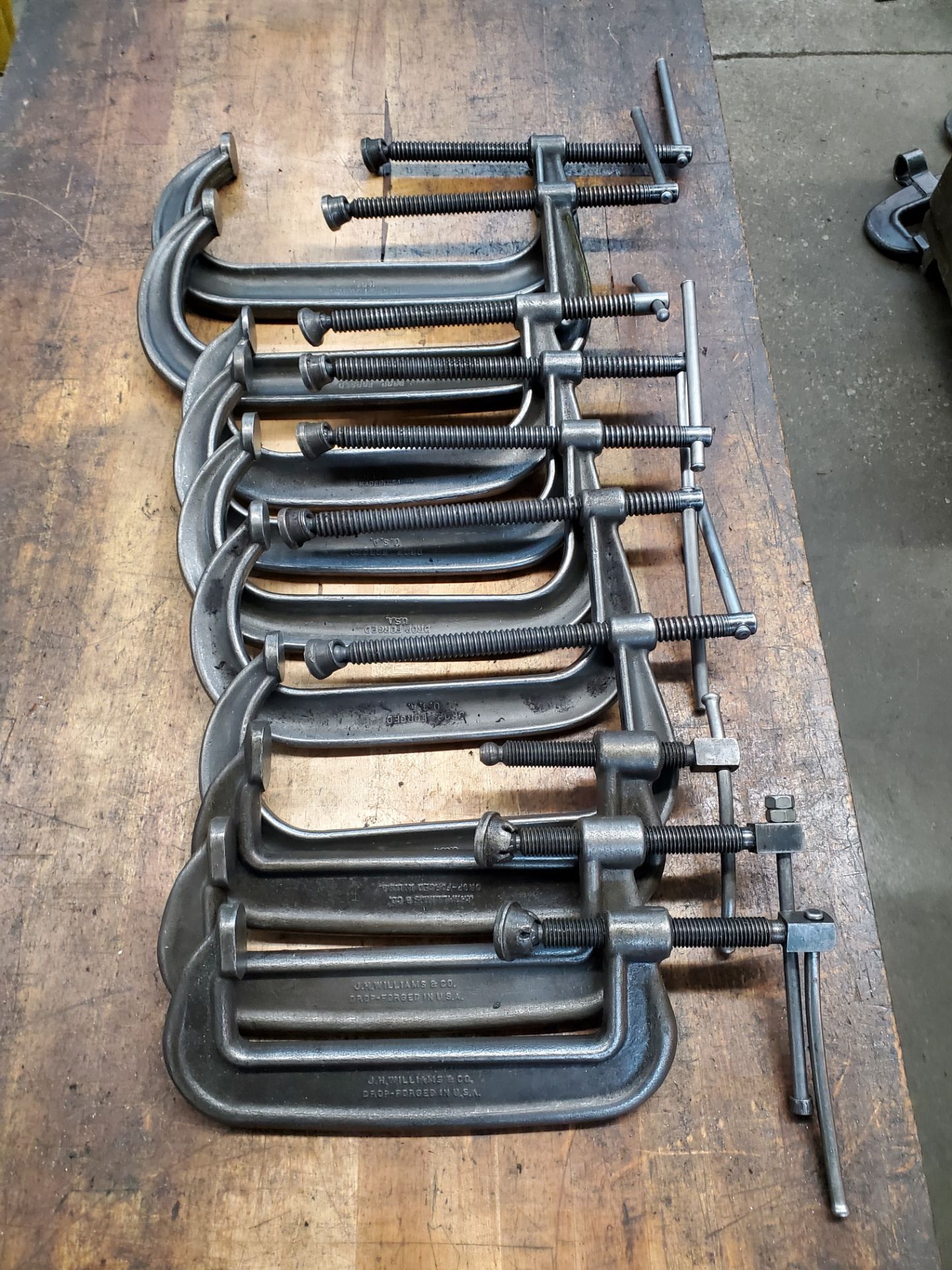 (10) Assorted C-Clamps