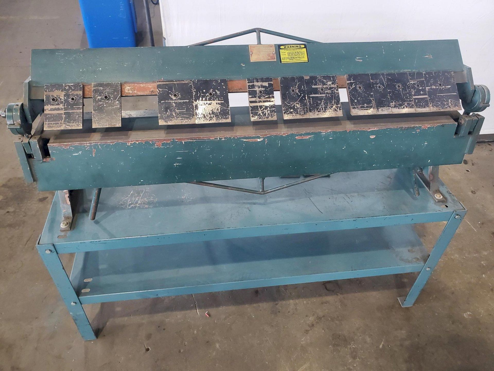 48" X 16 GA ENCO 130-5061 FINGER BRAKE PRESS.