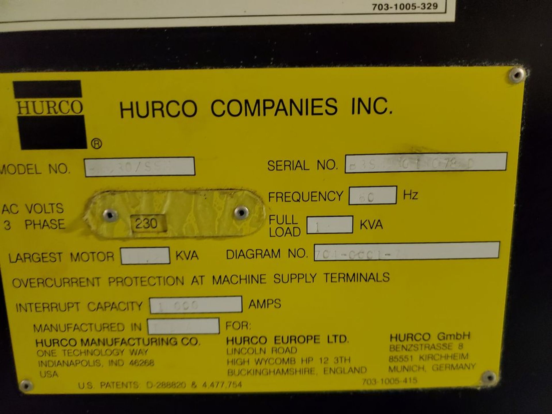Hurco BMC 3017 Vertical Machining Center - Image 6 of 6