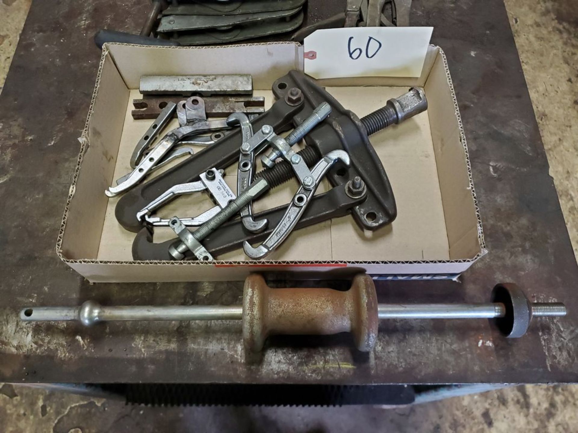 Lot of Assorted Gear Pullers w/ Slide Hammer