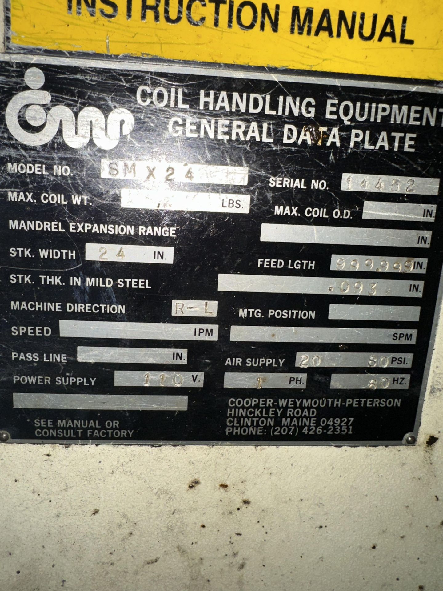 Cooper-Weymouth-Peterson Model SM X 24 Servo Max II Feeder - Image 4 of 4